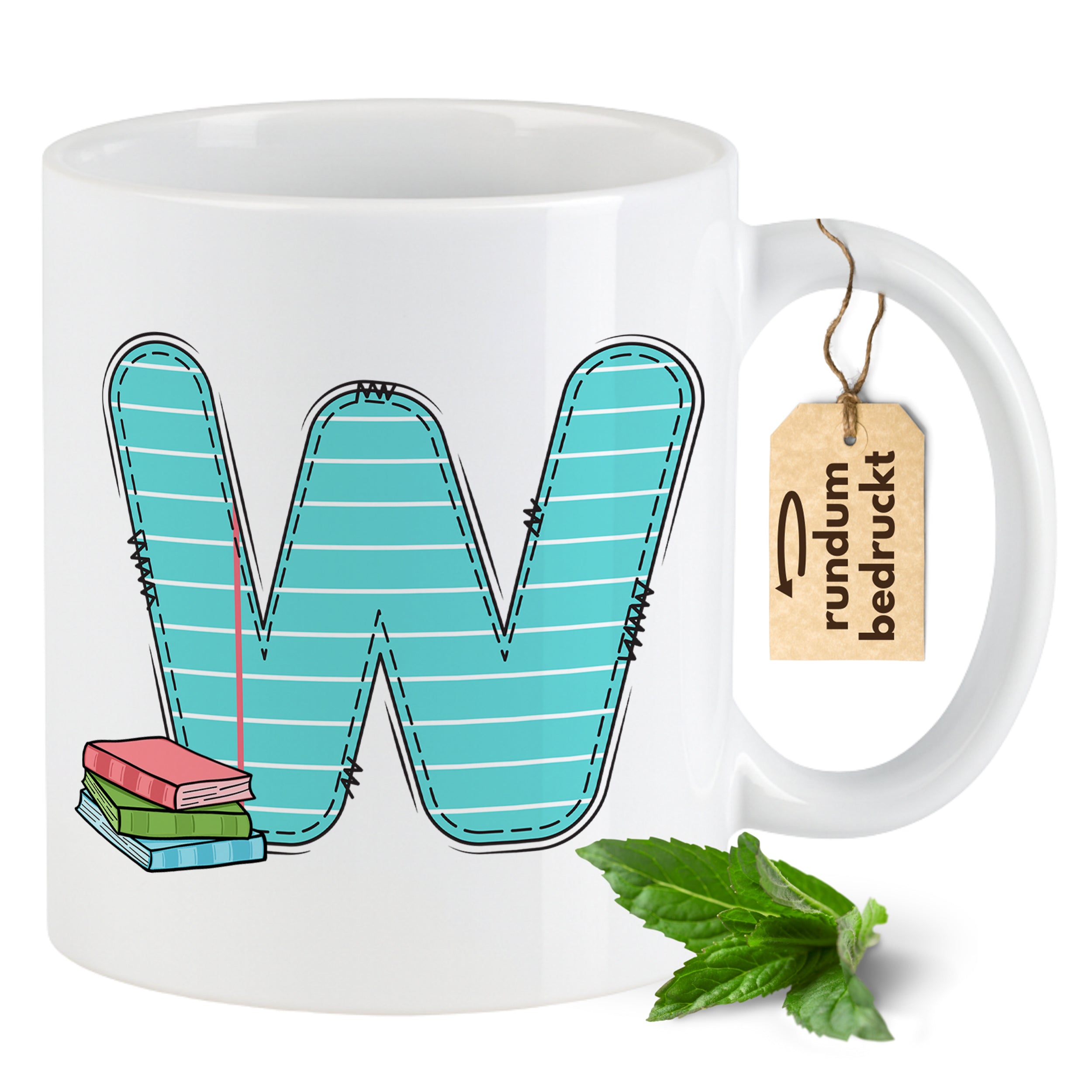 Tasse Alphabet mit Deinen Initialien