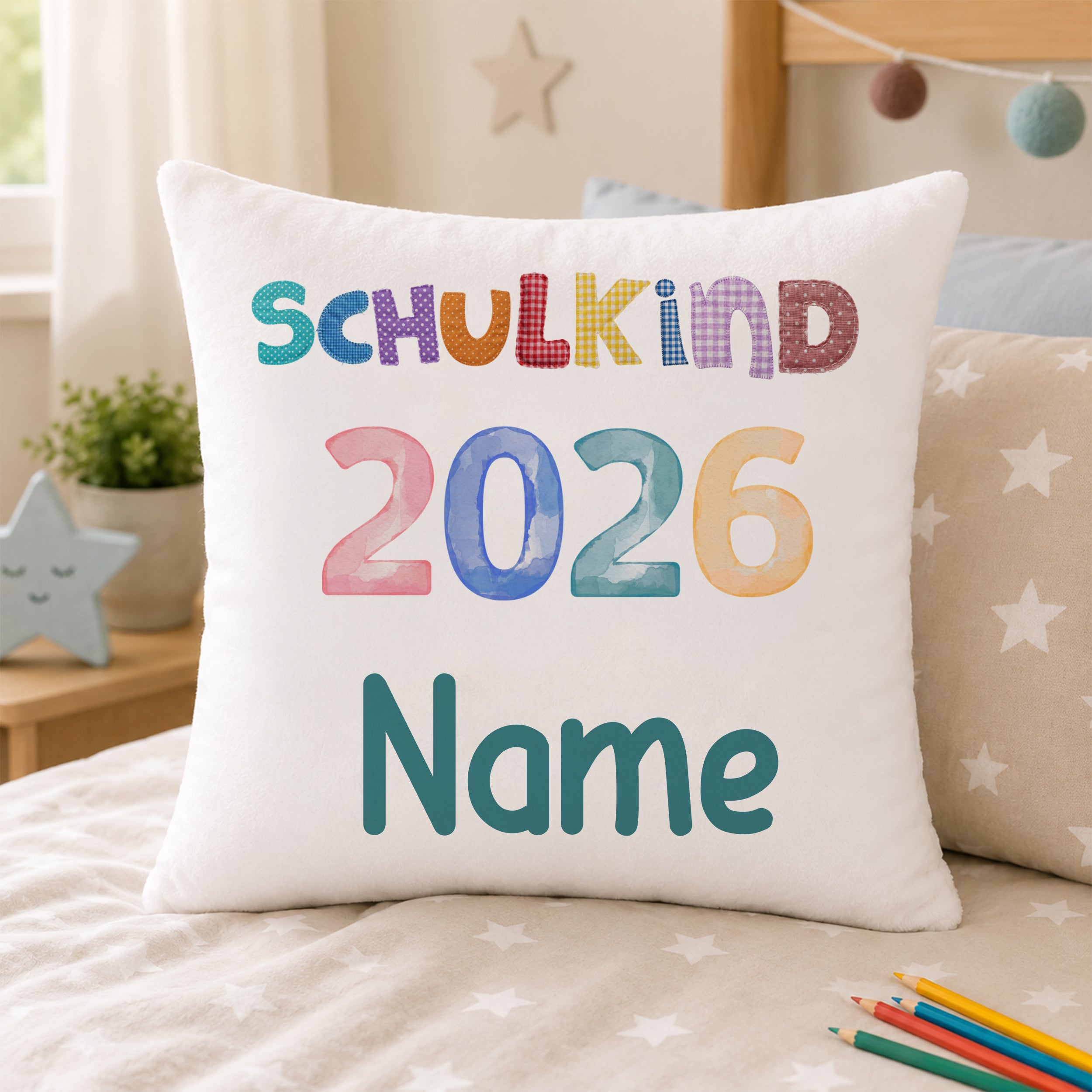 Kissenbezug Schulkind 2026 - Ein persönliches Willkommen für die Schule
