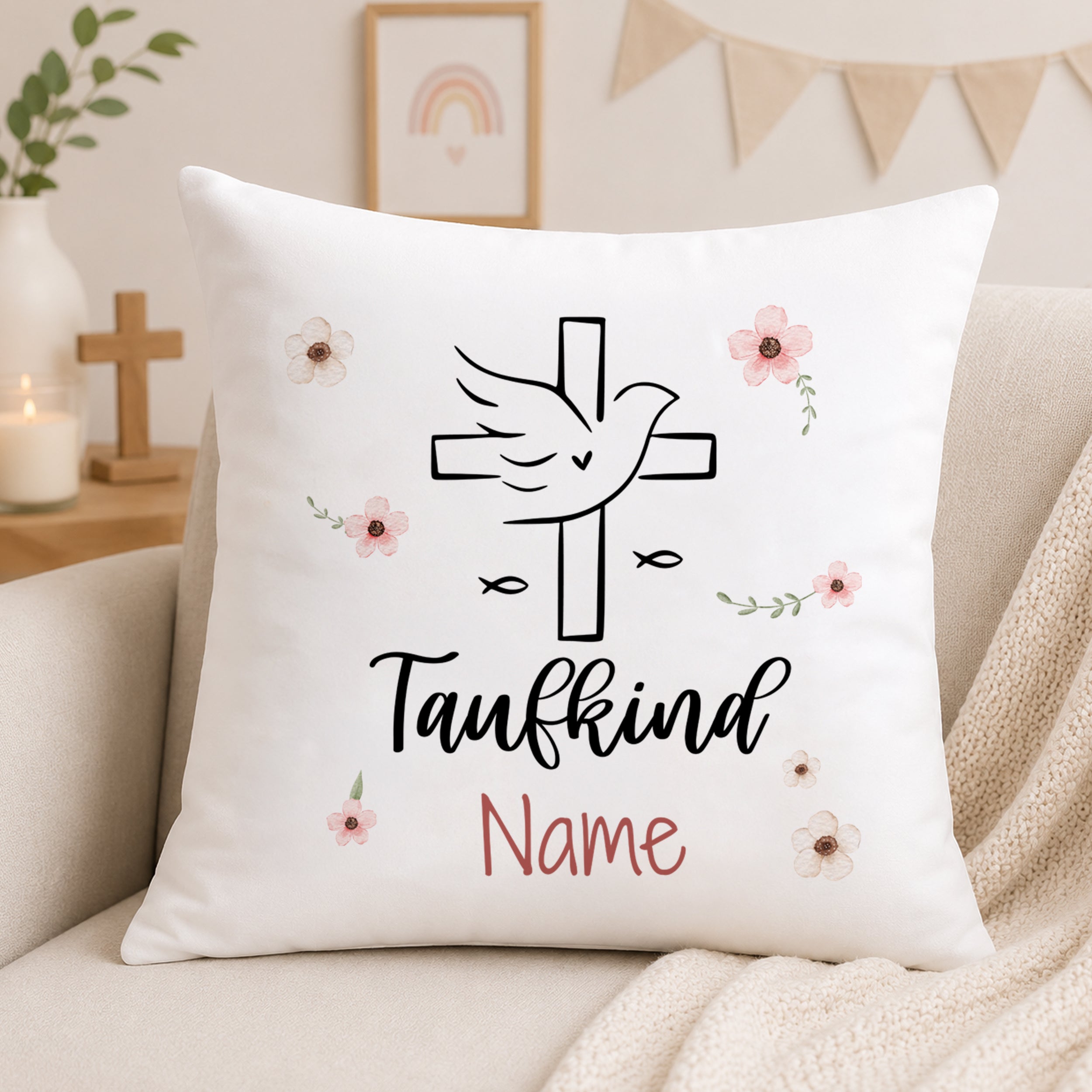 Kissen Taufe - Ein Hauch von Liebe und Schutz