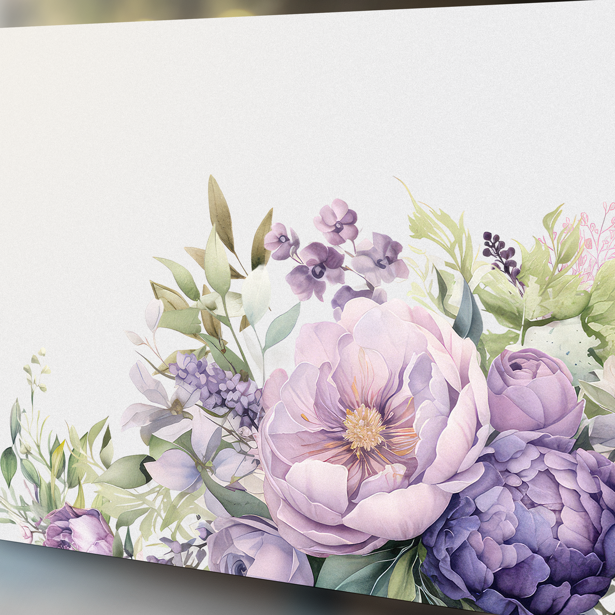 Fensterfolie Blumen Violett