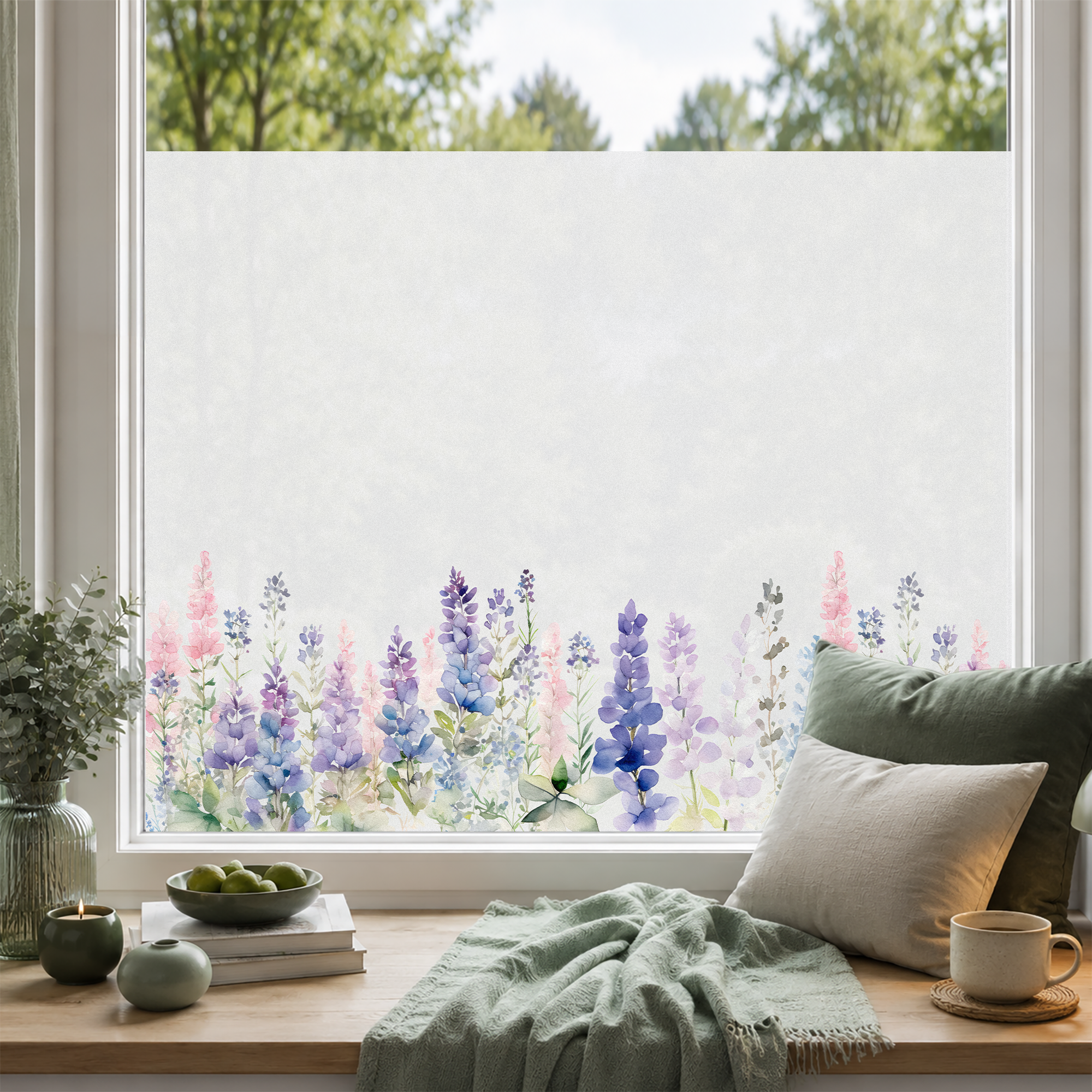 Fensterfolie Lupinen