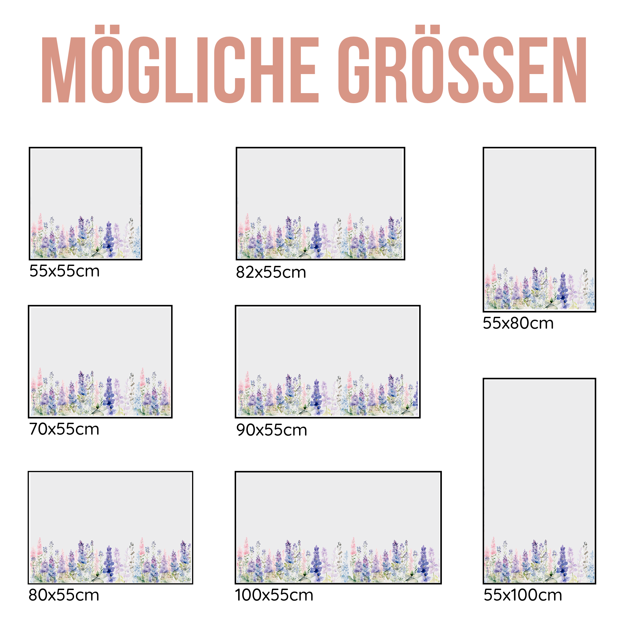 Fensterfolie Lupinen