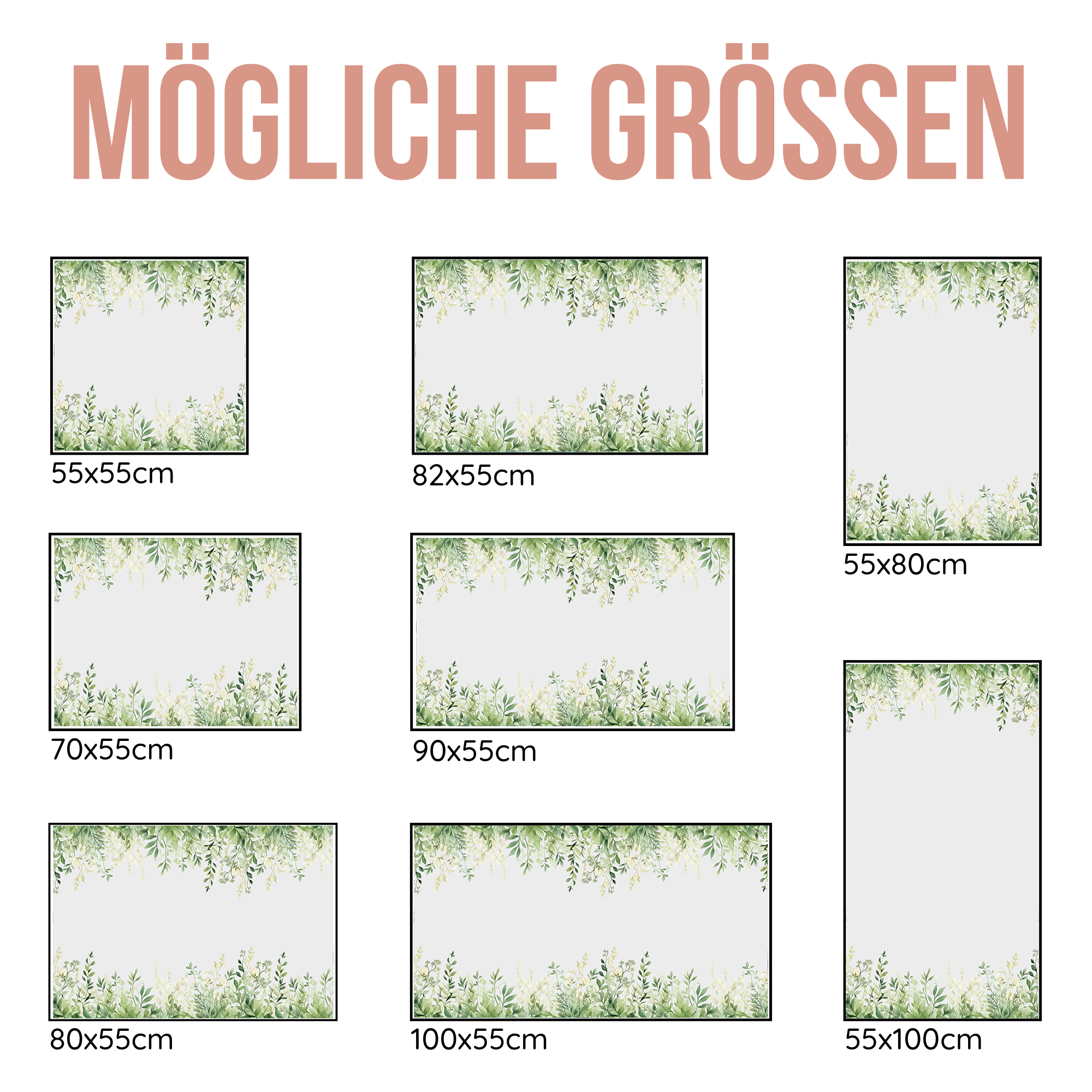 Fensterfolie Grüne Blätter