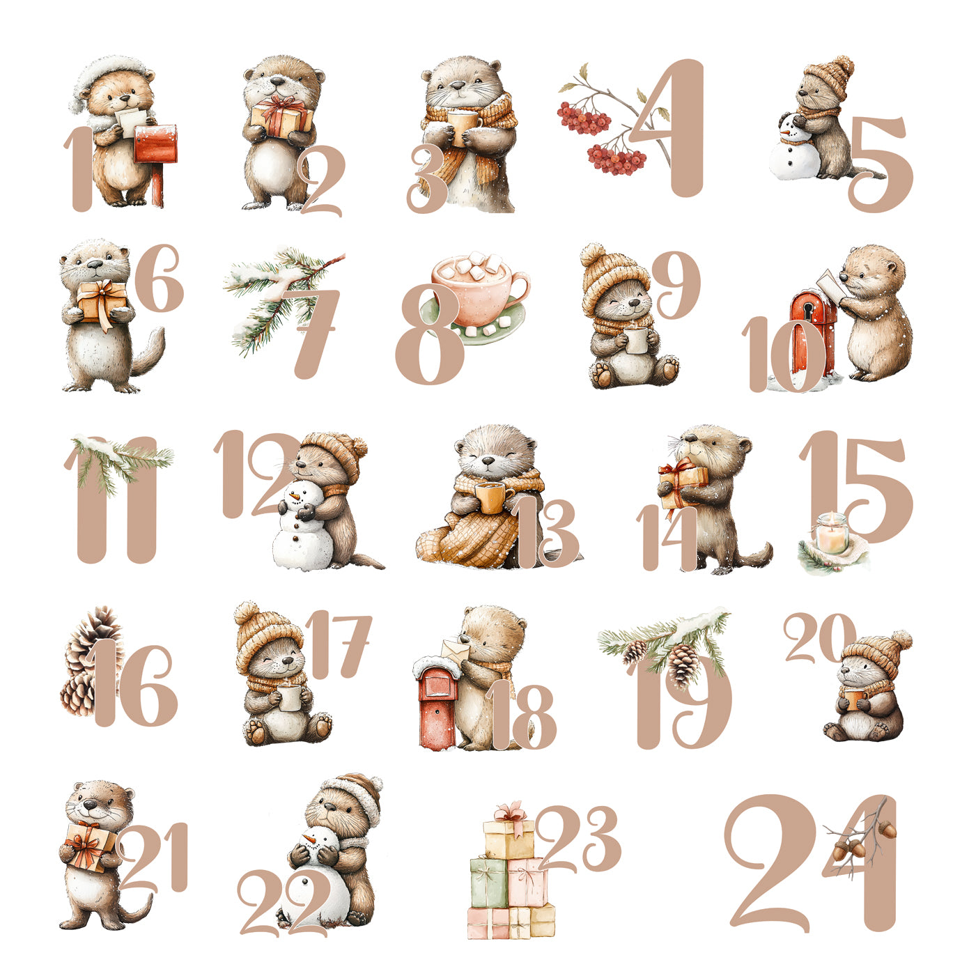 Adventskalender Otter im Winter