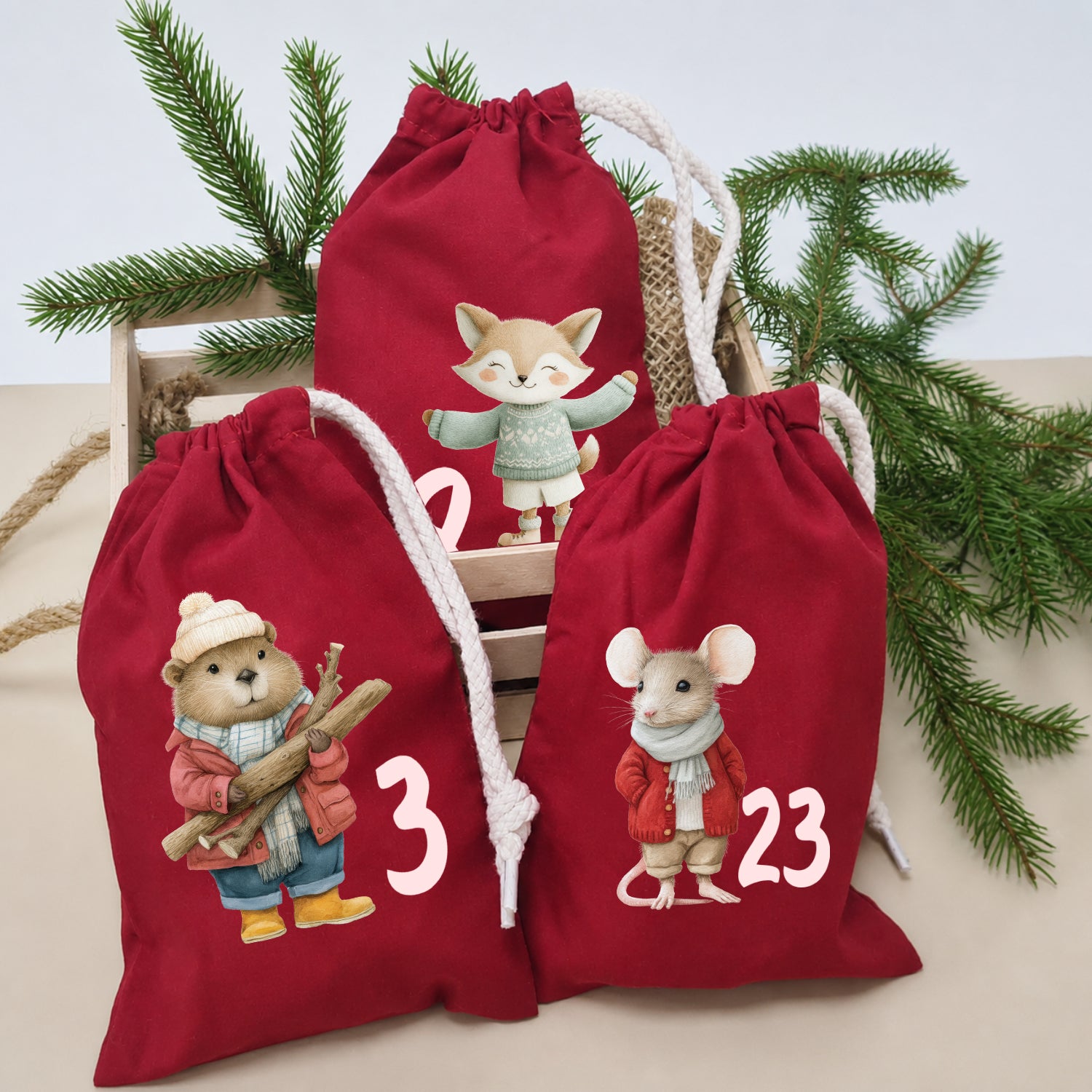 Adventskalender Waldtiere im Winter