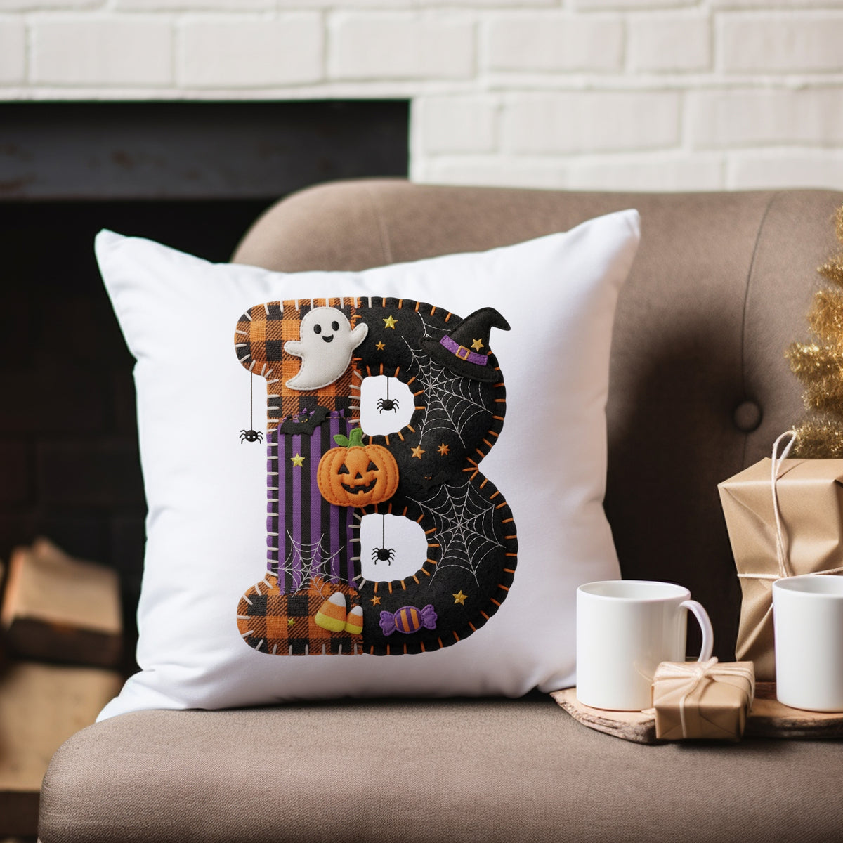 Kissenbezug mit Halloween-Motiv B