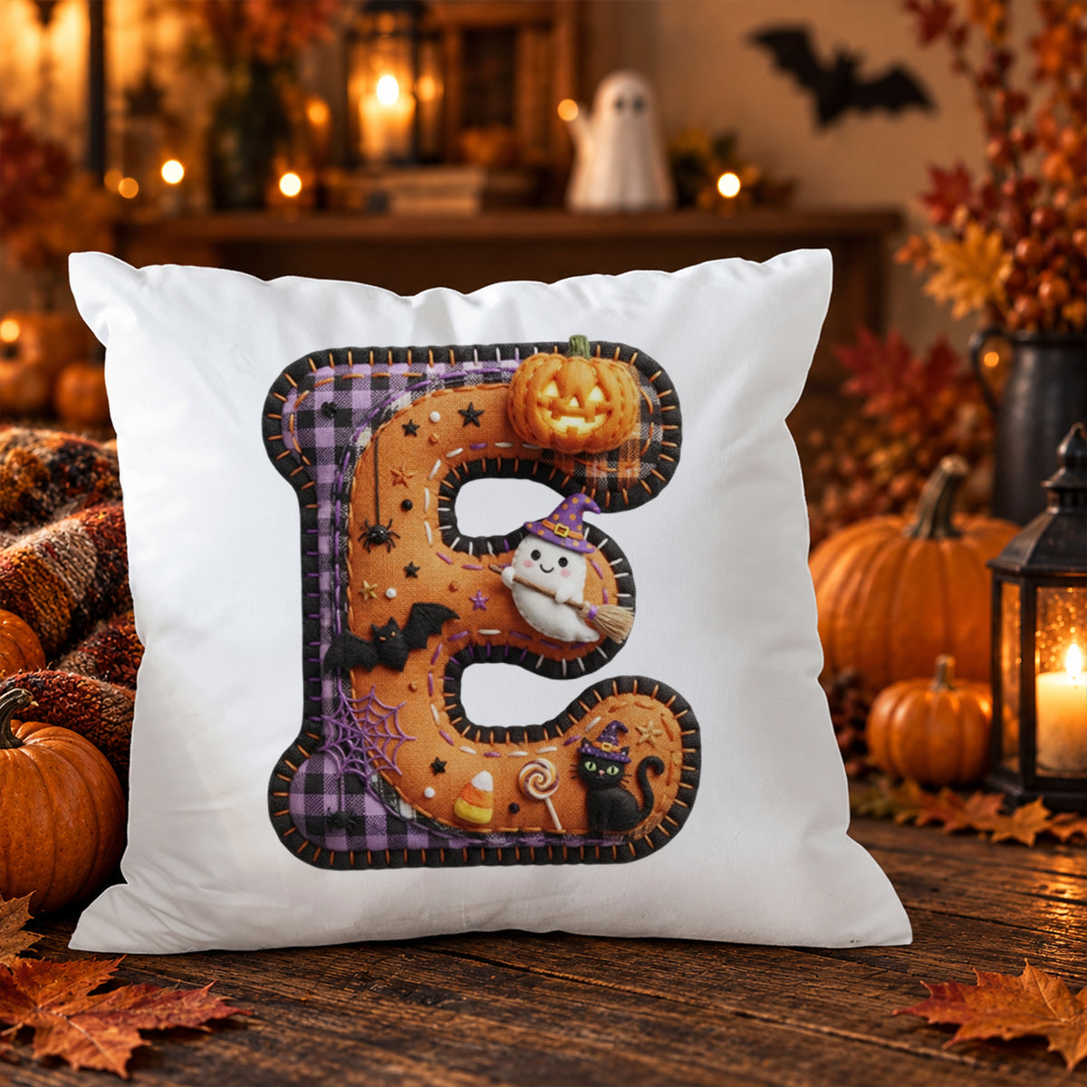 Kissenbezug mit Halloween-Motiv E