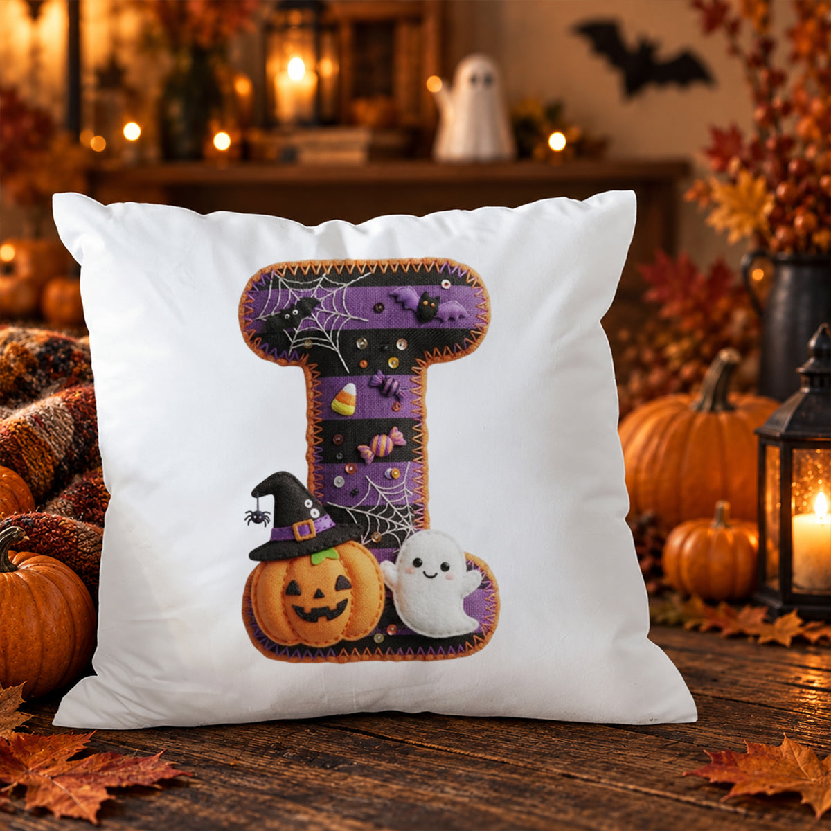 Kissenbezug mit Halloween-Motiv I