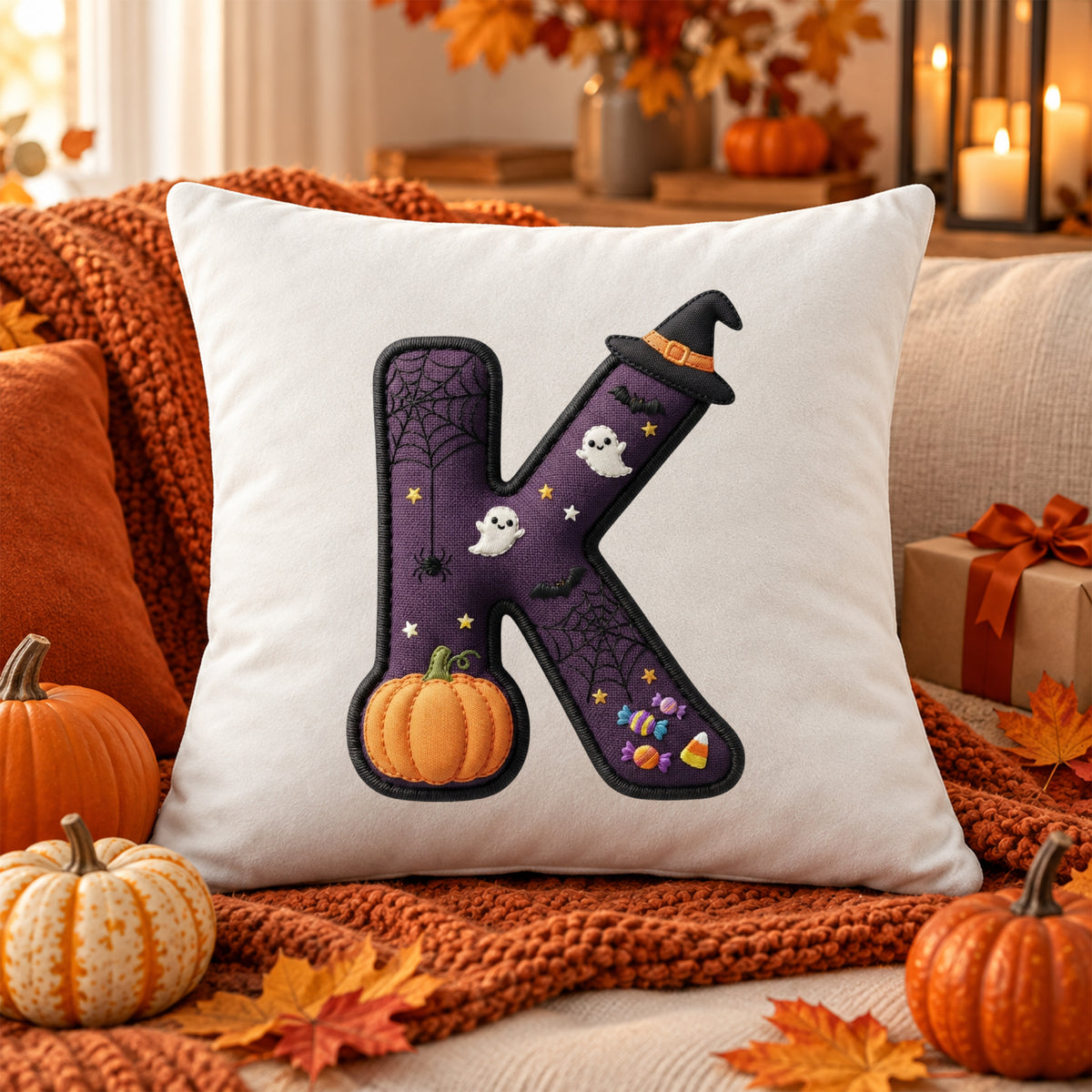 Kissenbezug mit Halloween-Motiv K