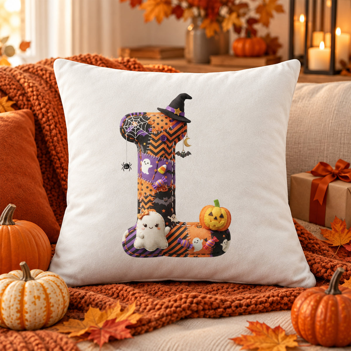 Kissenbezug mit Halloween-Motiv L