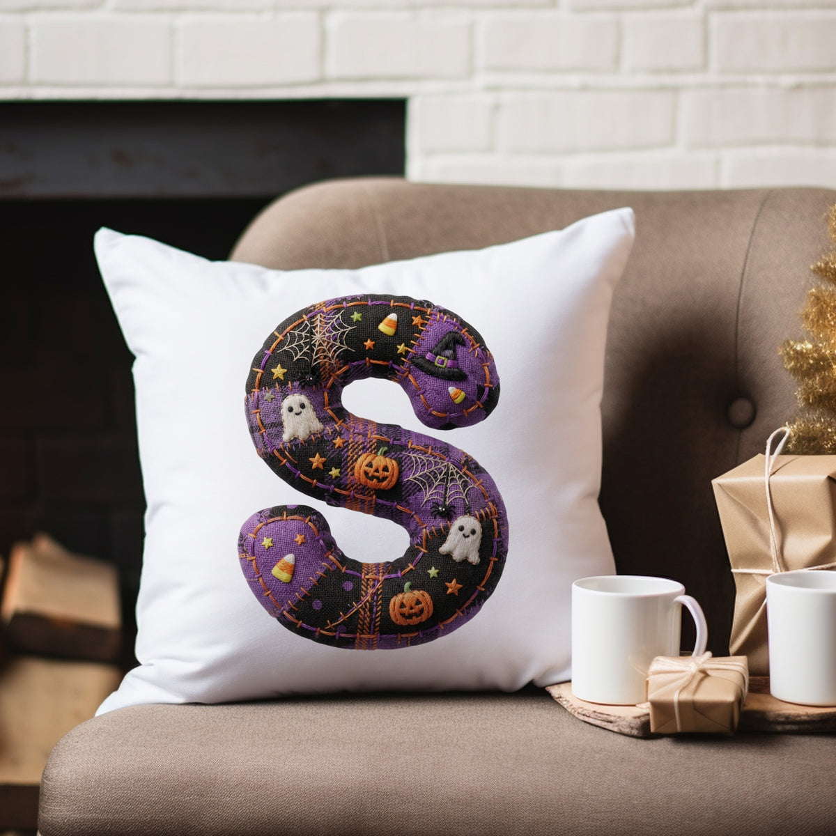 Kissenbezug mit Halloween-Motiv S