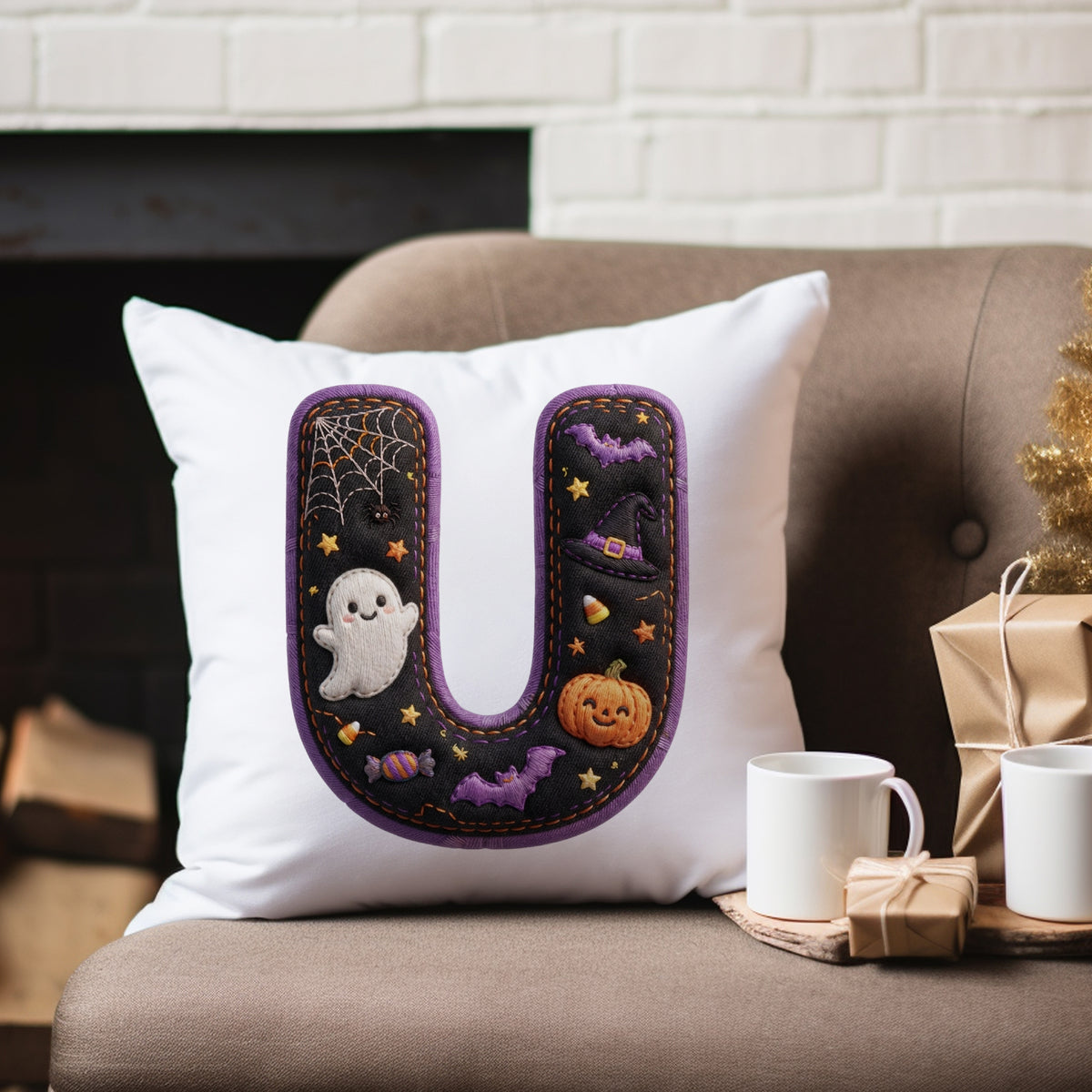 Kissenbezug mit Halloween-Motiv U