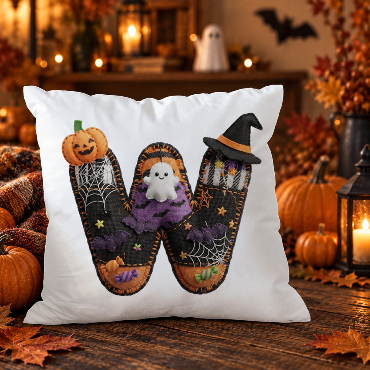 Kissenbezug mit Halloween-Motiv W
