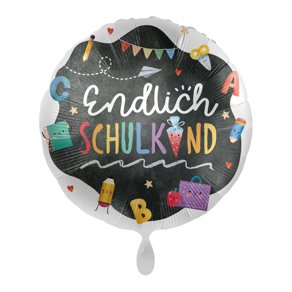Folienballon Einschulung Endlich Schulkind