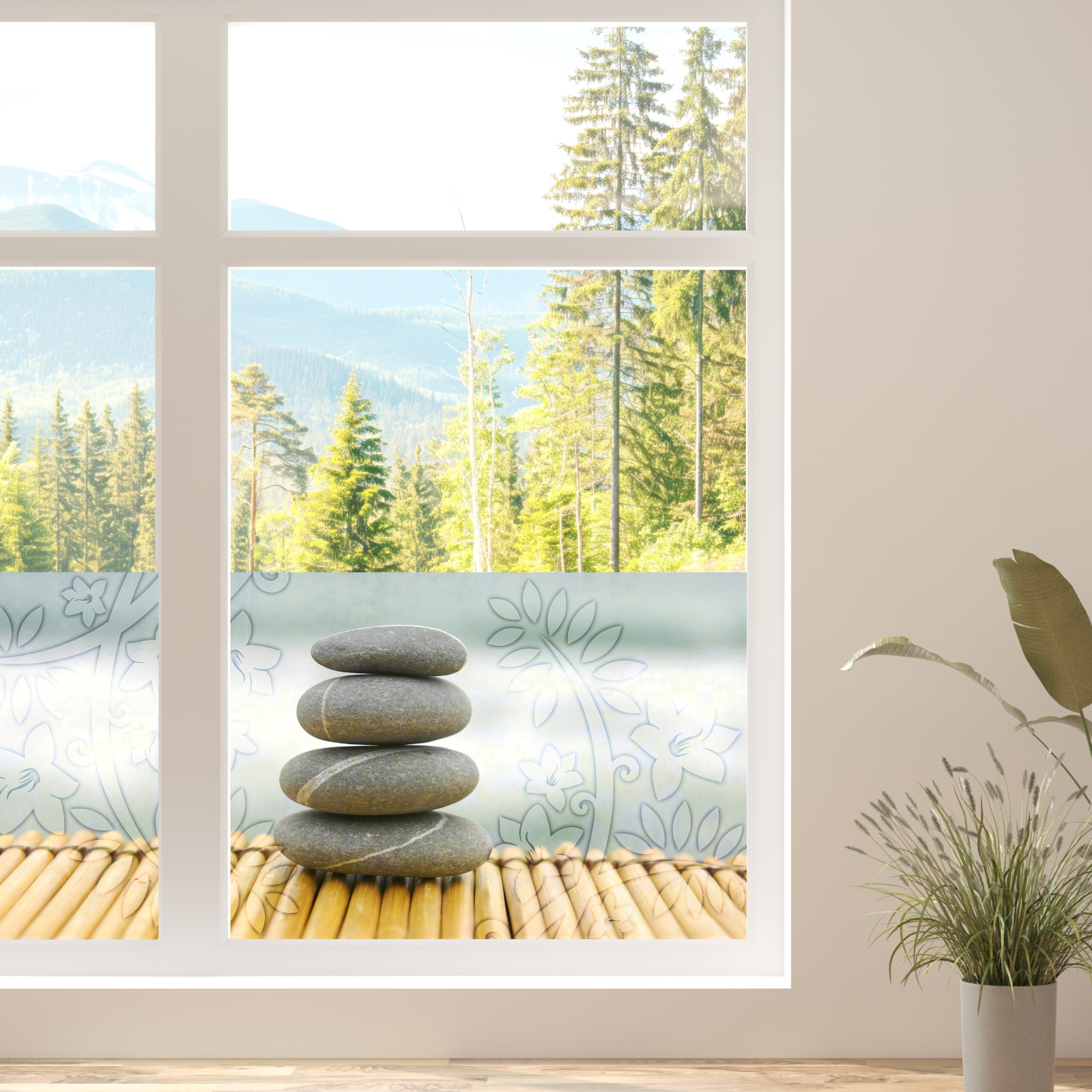 Fensterfolie Wellness