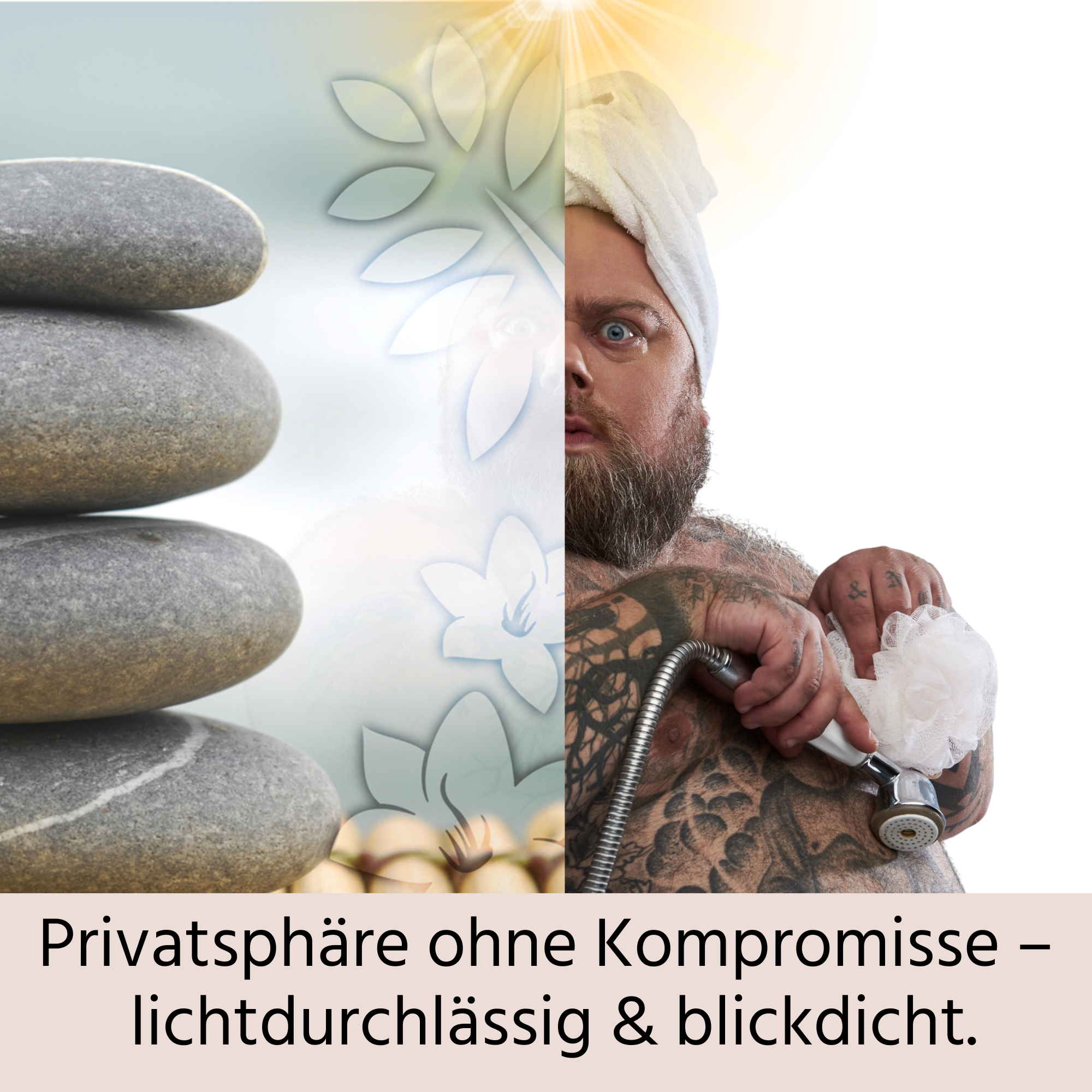 Fensterfolie Wellness