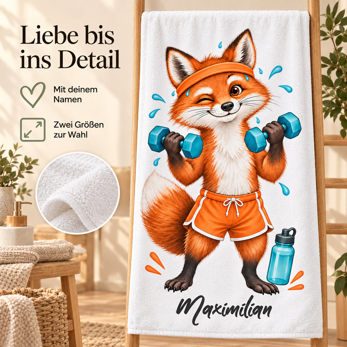 Personalisiertes Fitness-Handtuch, Motiv 1, Ansicht 4