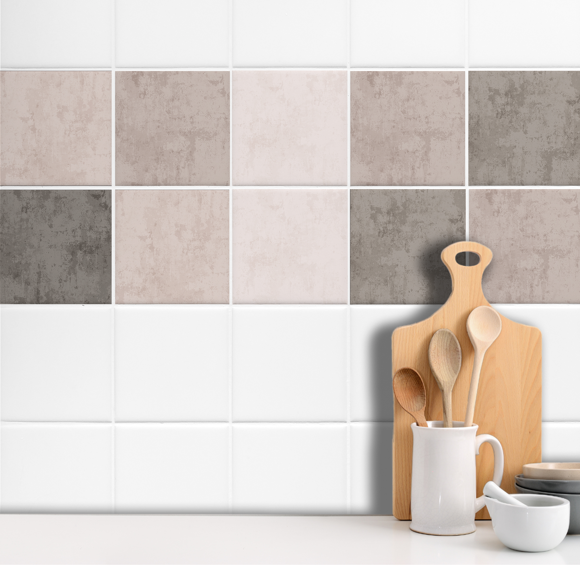 Fliesenaufkleber Betonoptik