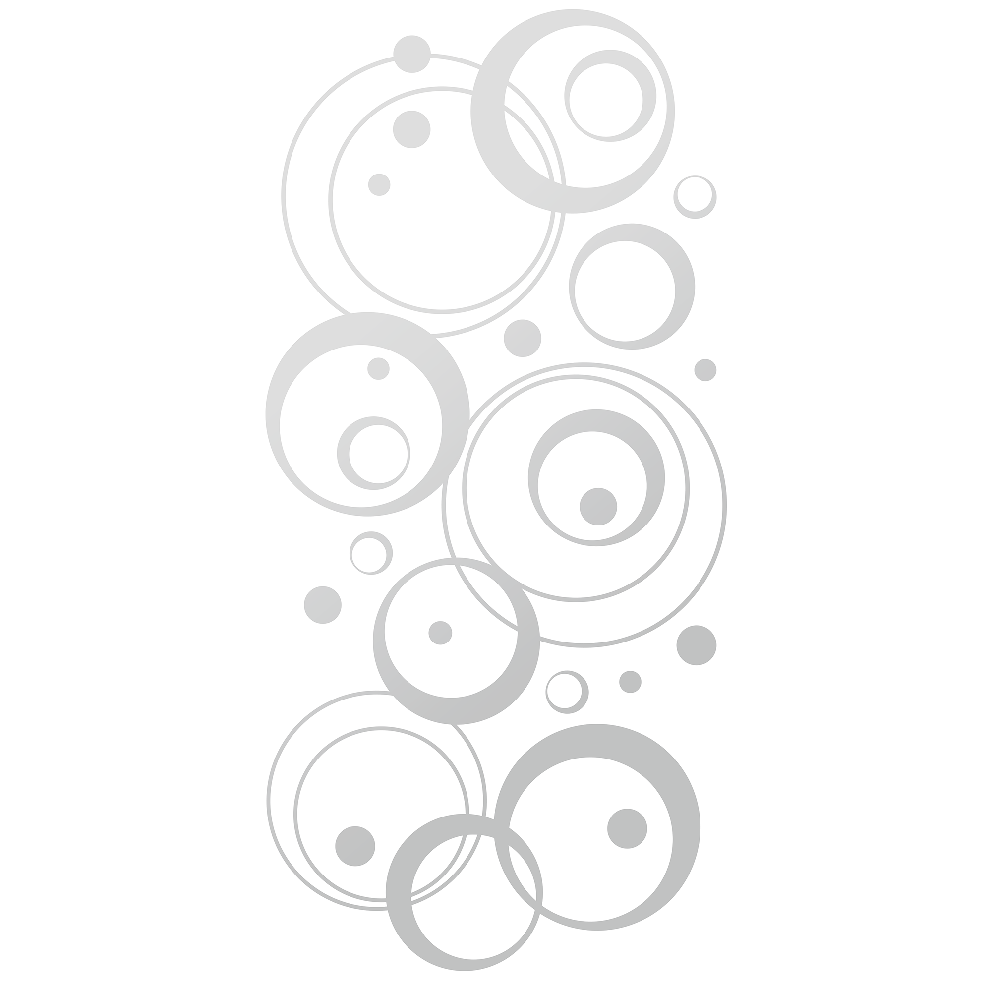 Fensterfolie Glastür Retrokreise