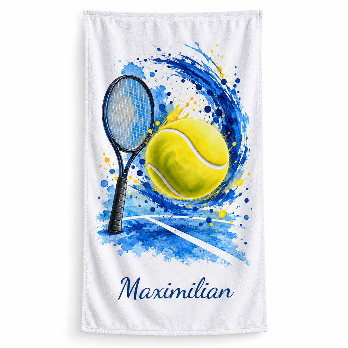 Personalisiertes Tennis-Handtuch Ball – Ansicht 1