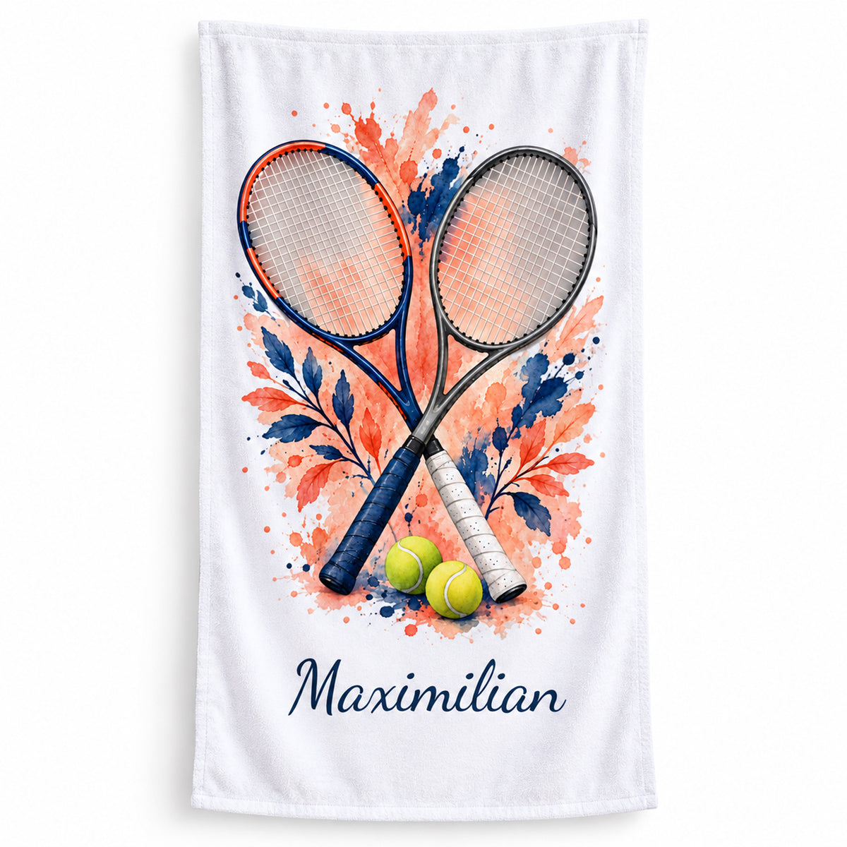 Personalisiertes Tennis-Handtuch Doppel – Ansicht 1