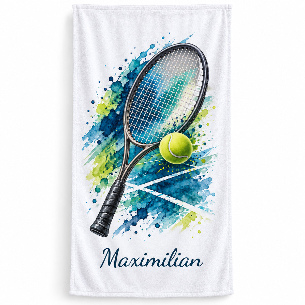 Personalisiertes Tennis-Handtuch Smash mit Wunschname