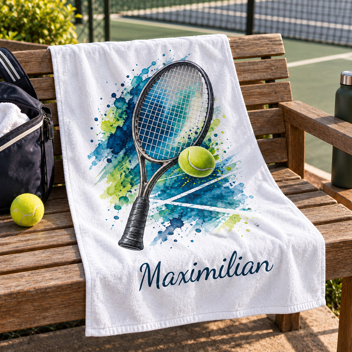 Personalisiertes Tennis-Handtuch Smash – Ansicht 8