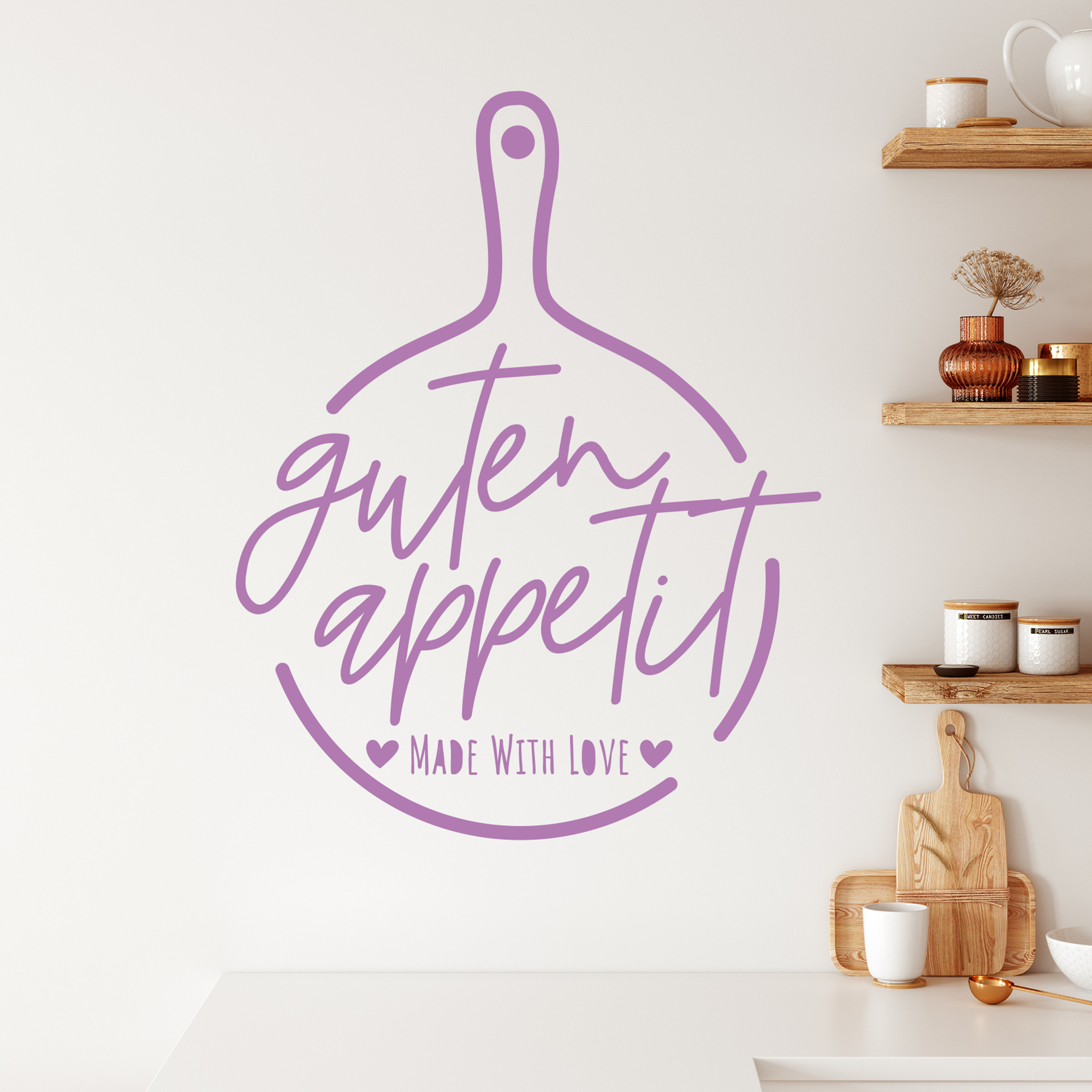 Wandtattoo „Guten Appetit“ – Made with Love