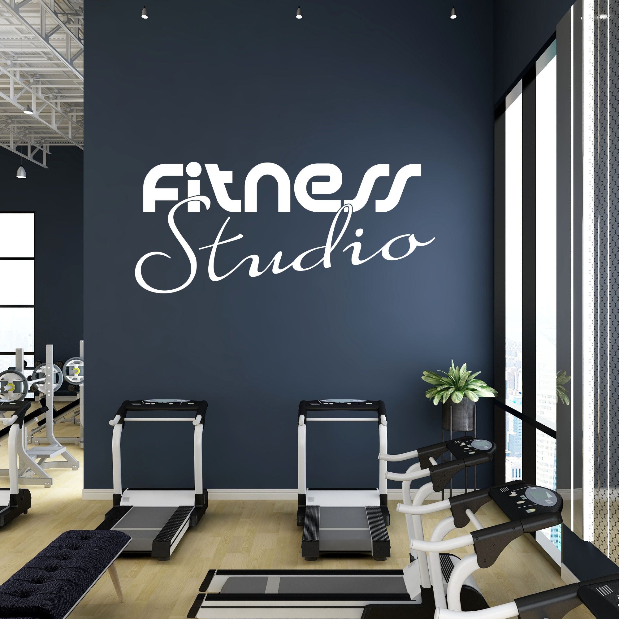 Wandtattoo „Fitness Studio“