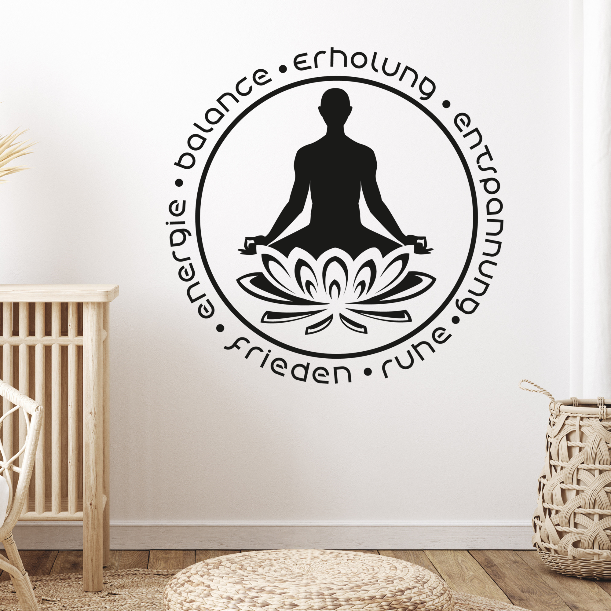 Wandtattoo Yoga Mandala