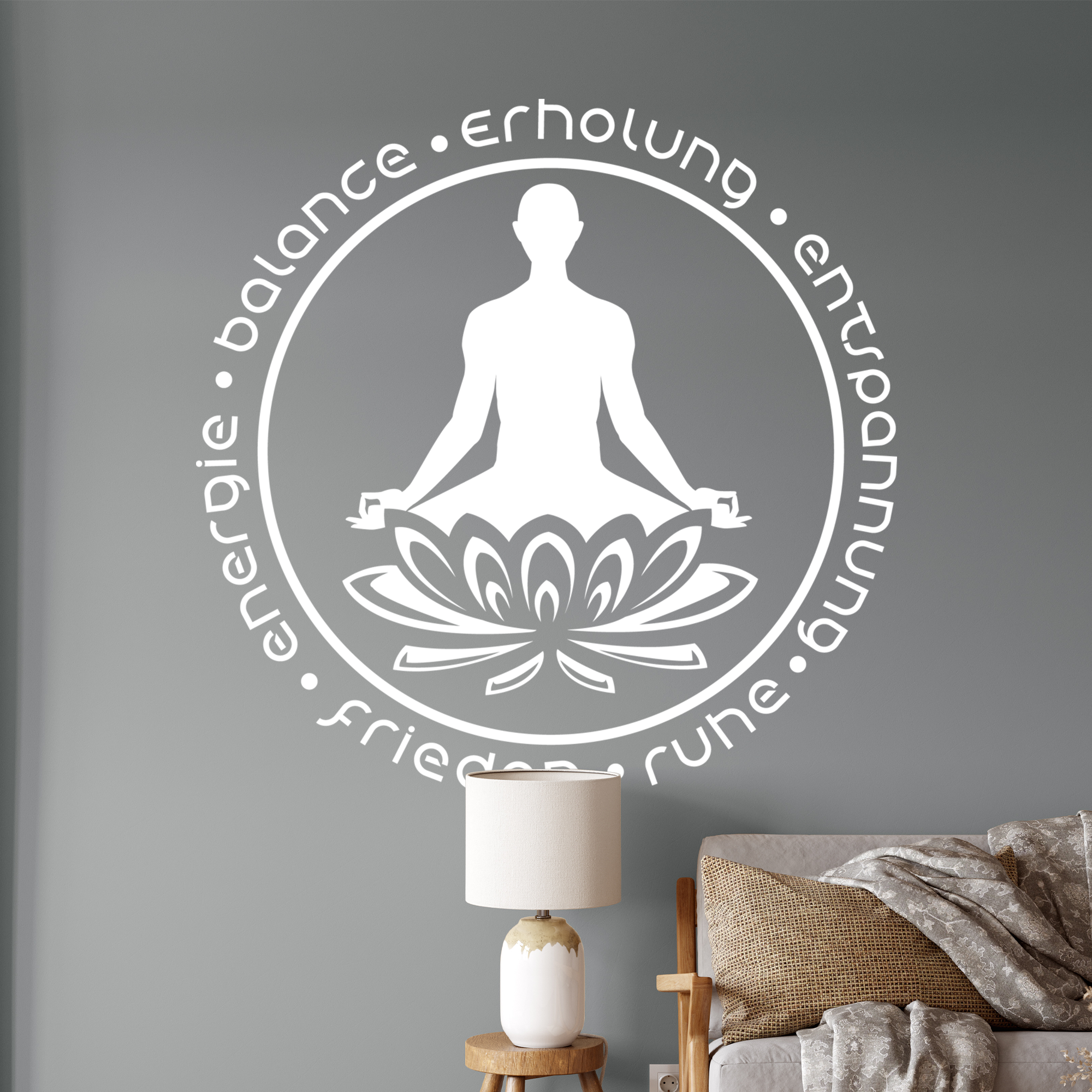 Wandtattoo Yoga Mandala