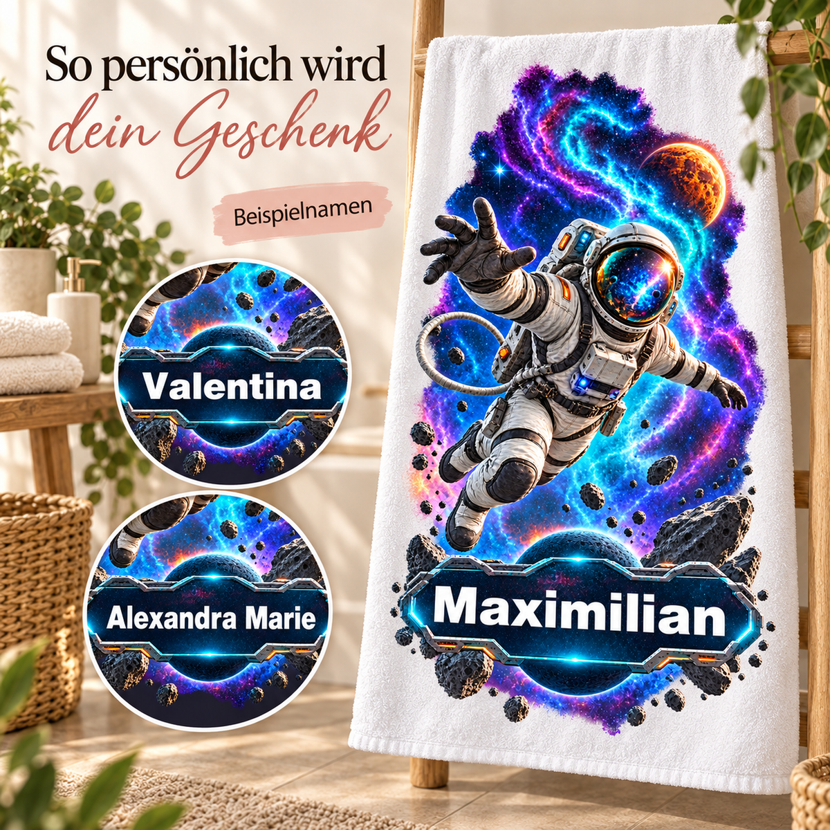 Weltall-Handtuch Sternennebel-Explorer – Galeriebild 5