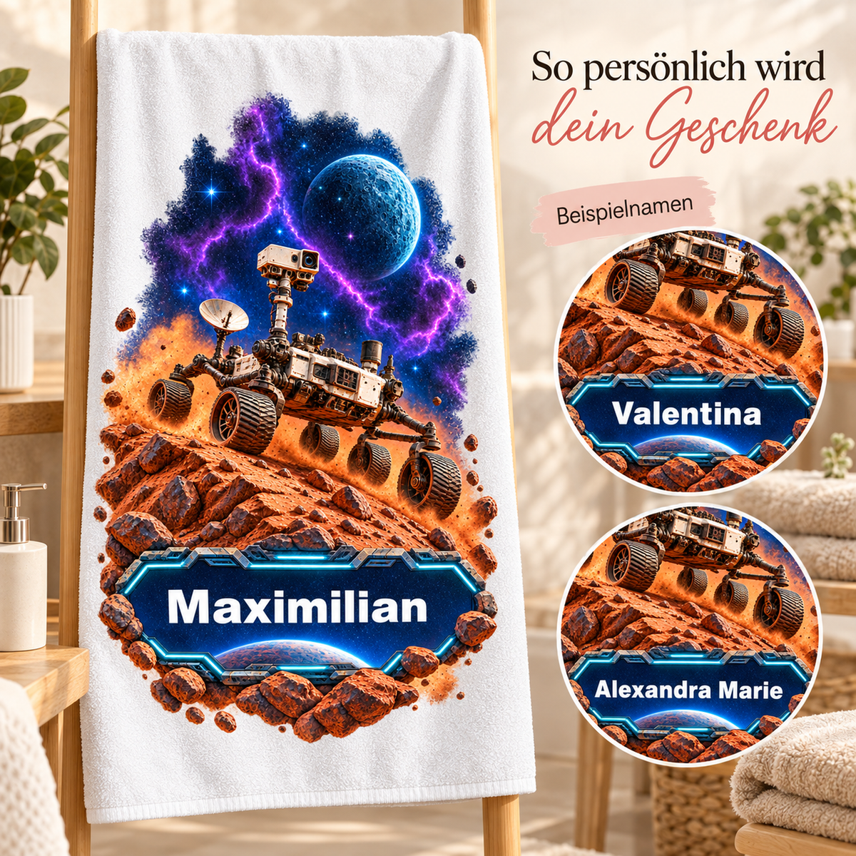 Weltall-Handtuch Mars-Rover – Galeriebild 5