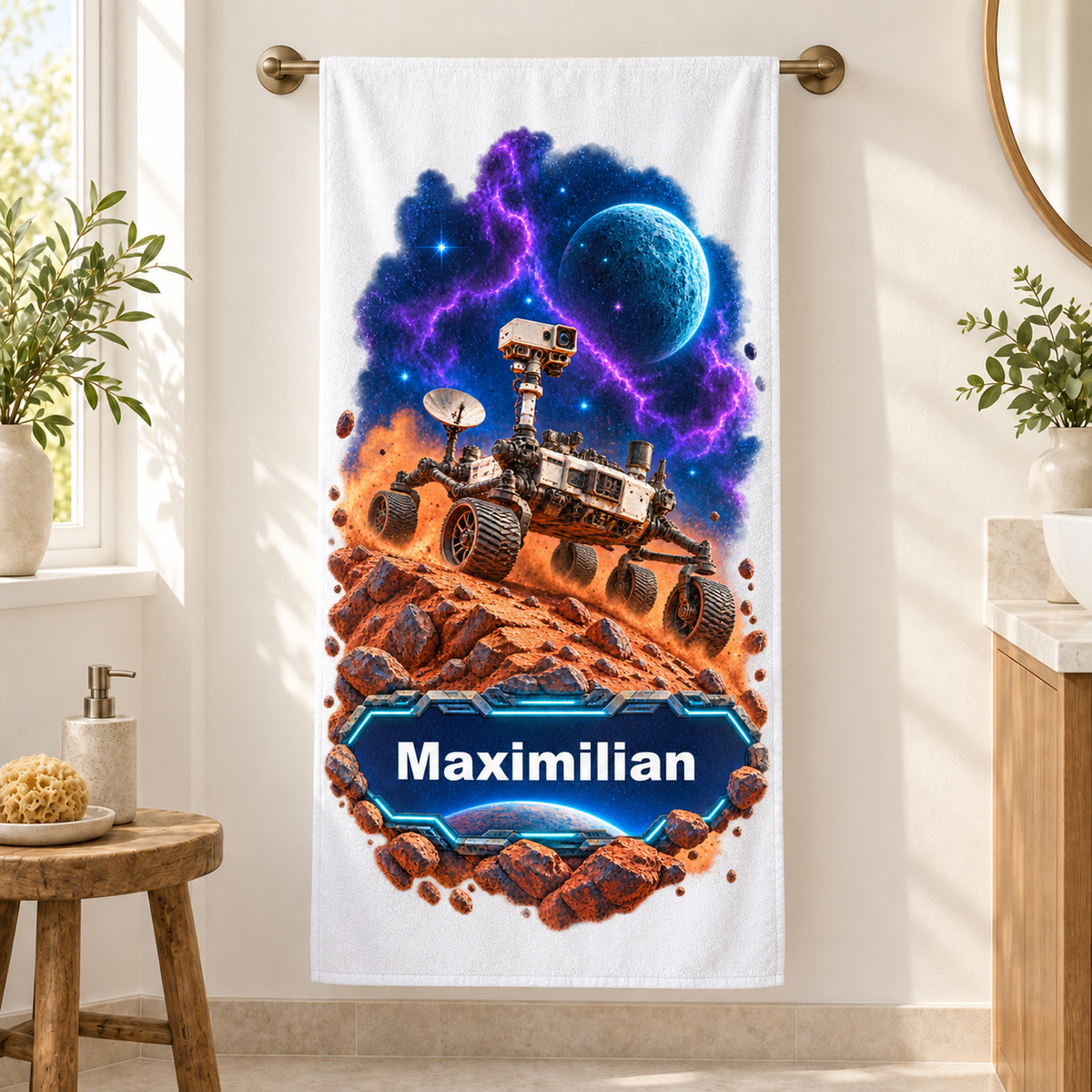 Weltall-Handtuch Mars-Rover – Galeriebild 8