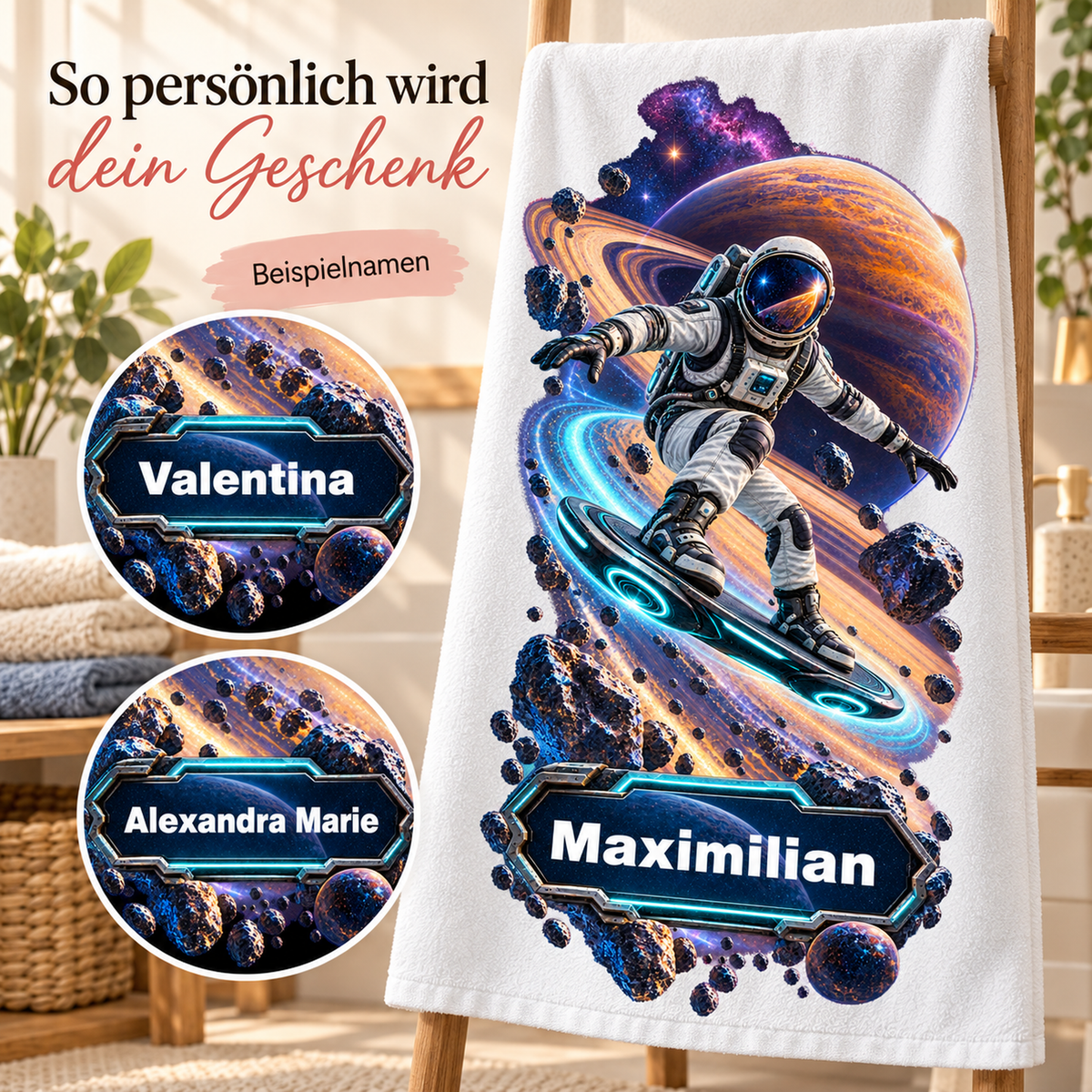 Weltall-Handtuch Planetensurfer – Galeriebild 5