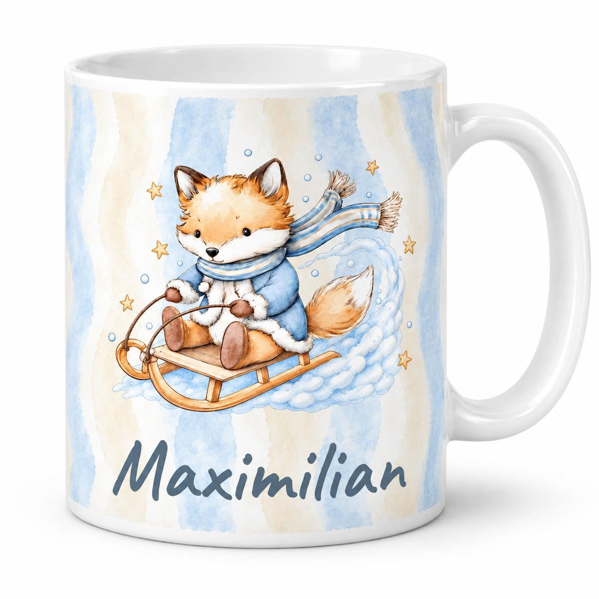 Tasse Fuchs mit Wunschname Maximilian – hero