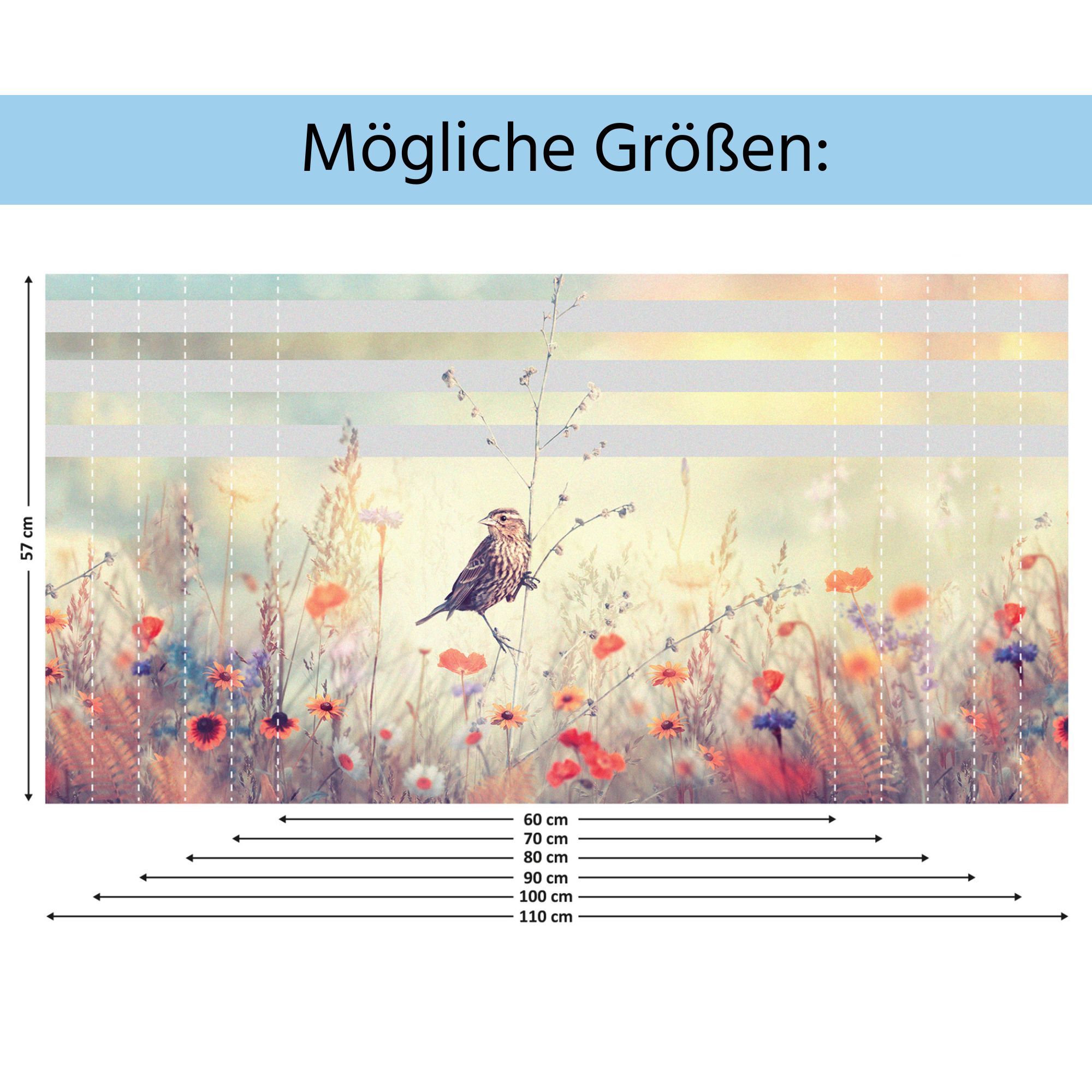 Fensterfolie Blumen