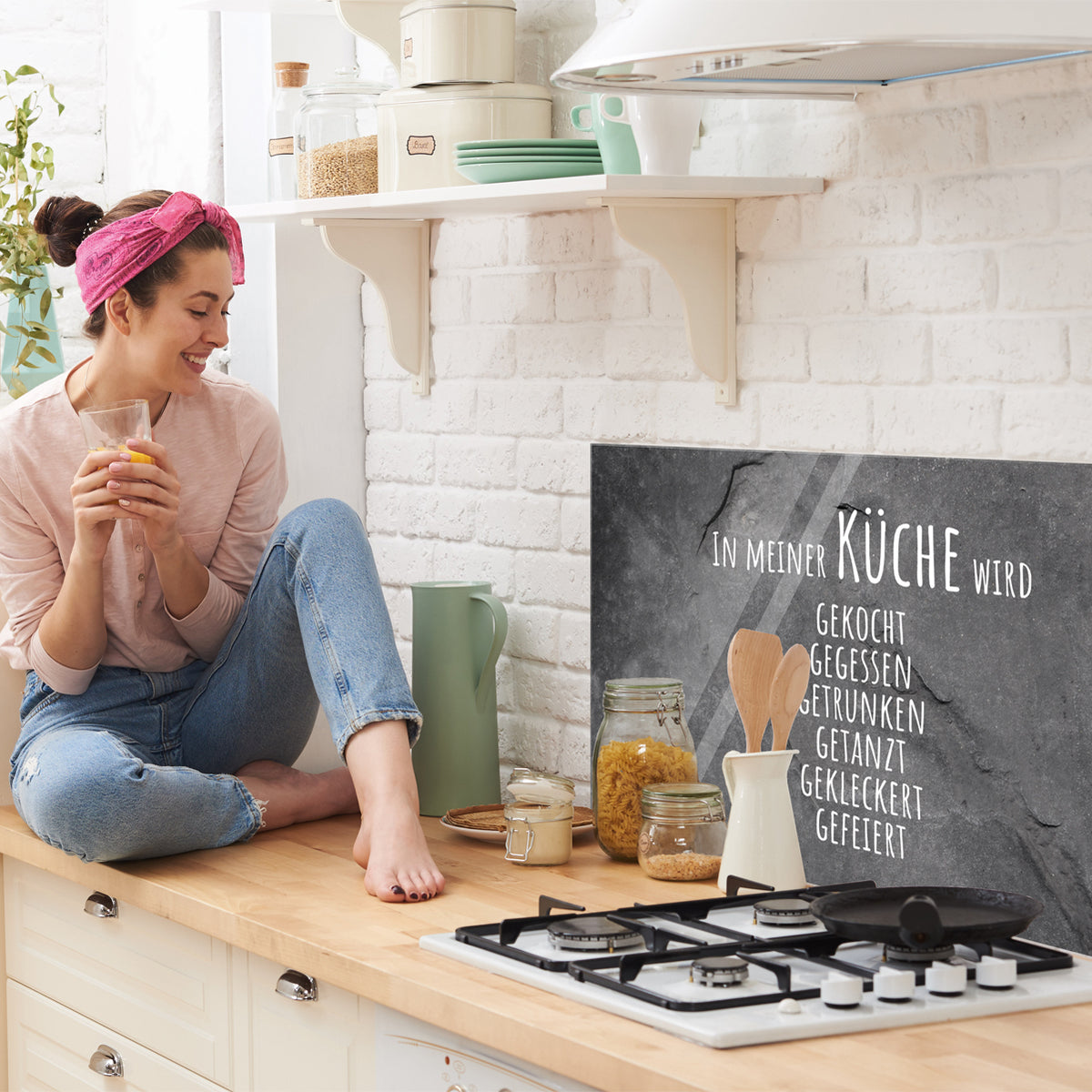 Klappbarer Spritzschutz Für Die Küche – Aus Alu Produktbild-Vorschau 2