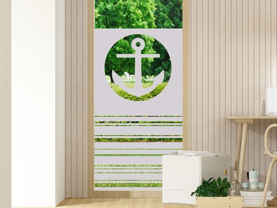 Fensterfolie Anker - Für maritimen Flair in deinem Zuhause