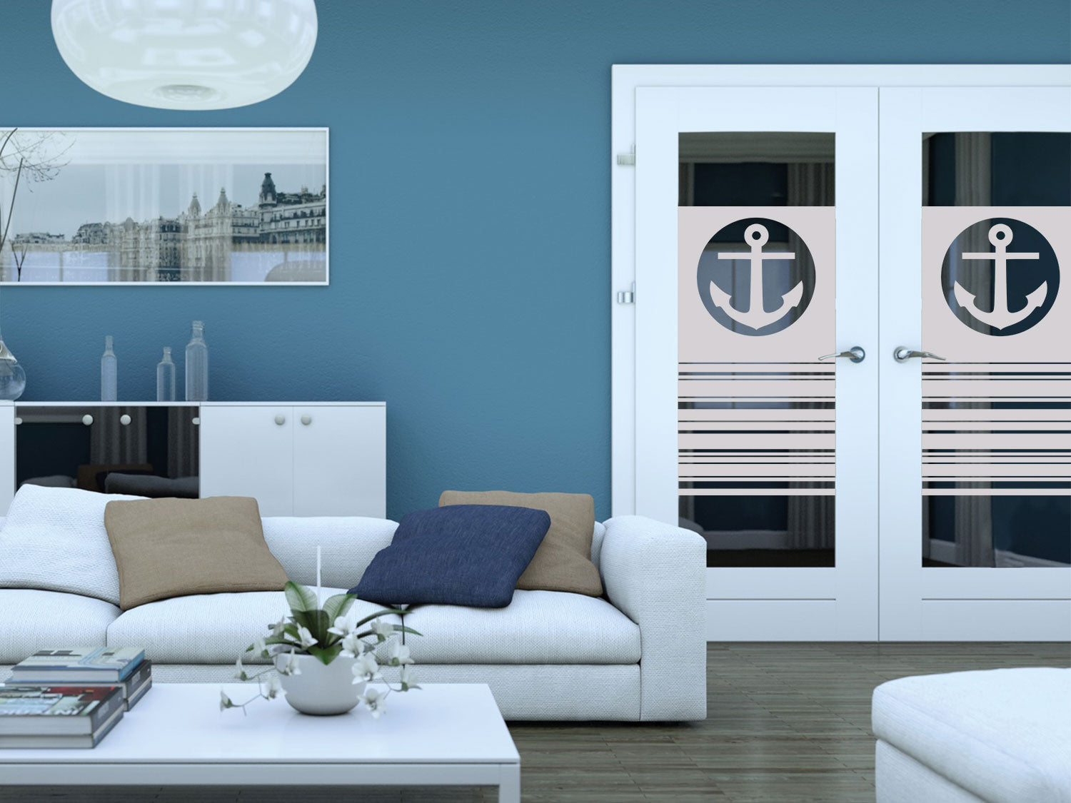Fensterfolie Anker - Für maritimen Flair in deinem Zuhause