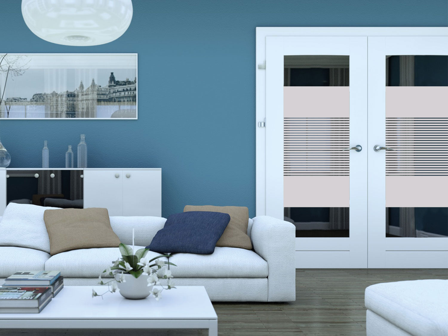 Fensterfolie mit Streifenmuster - Für ein helles Zuhause