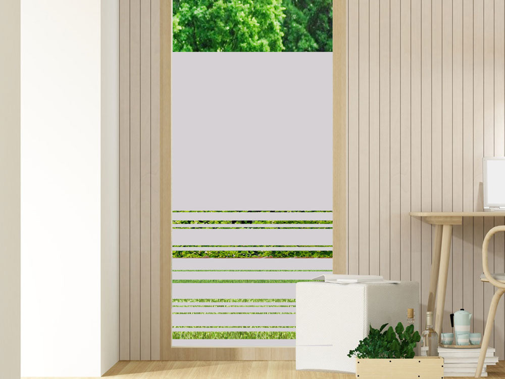 Fensterfolie mit Streifen