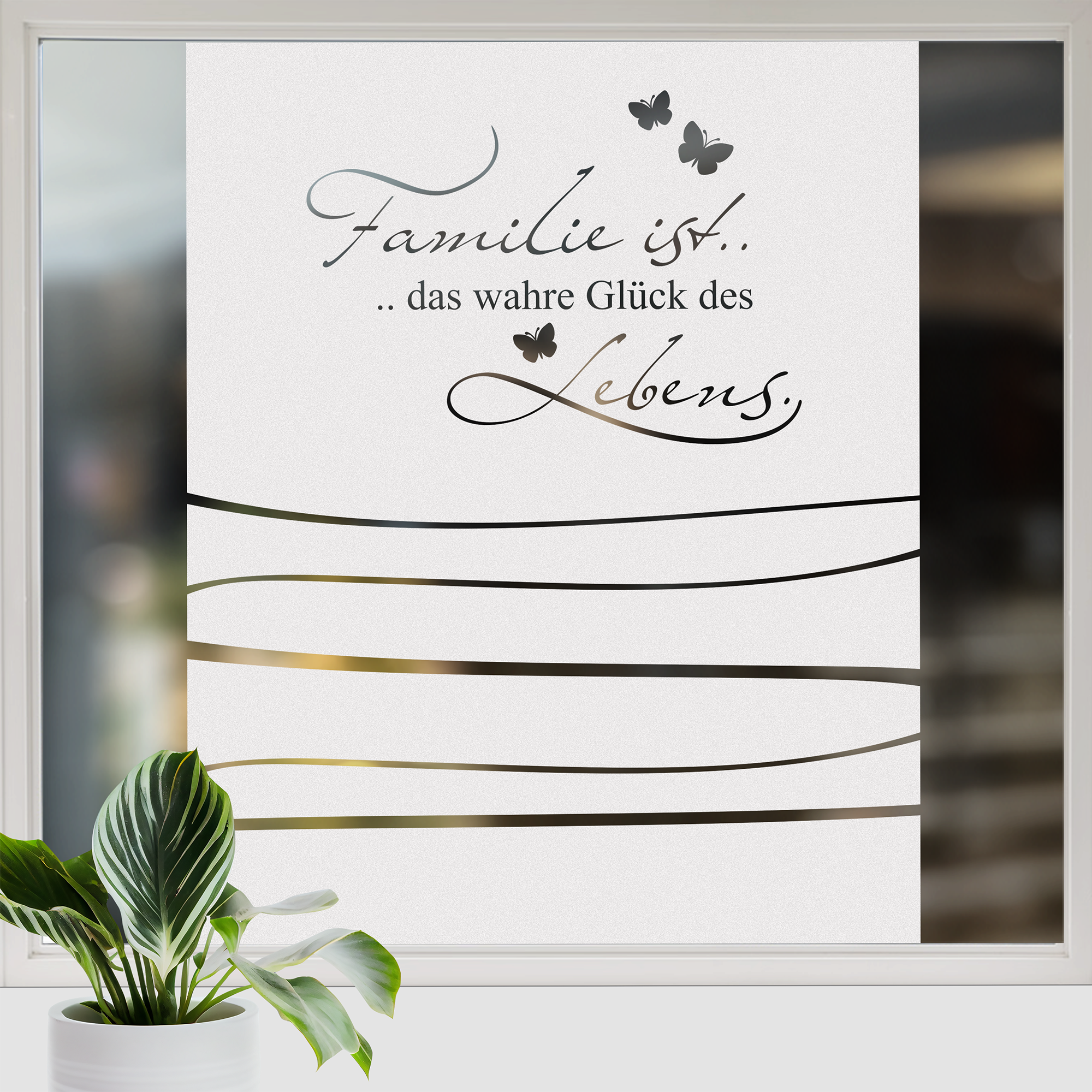 Fensterfolie Familie