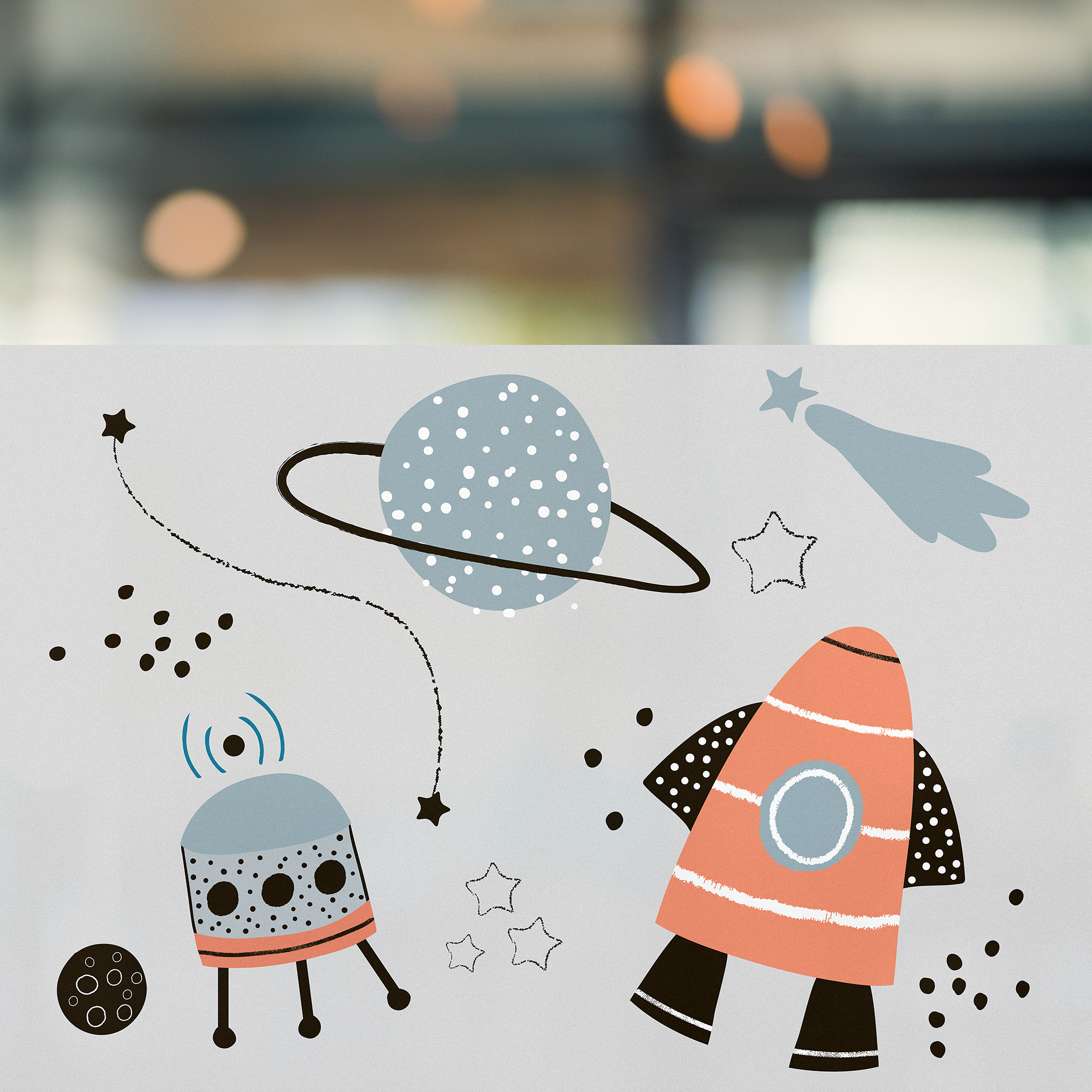 Fensterfolie Kinderzimmer Sichtschutz