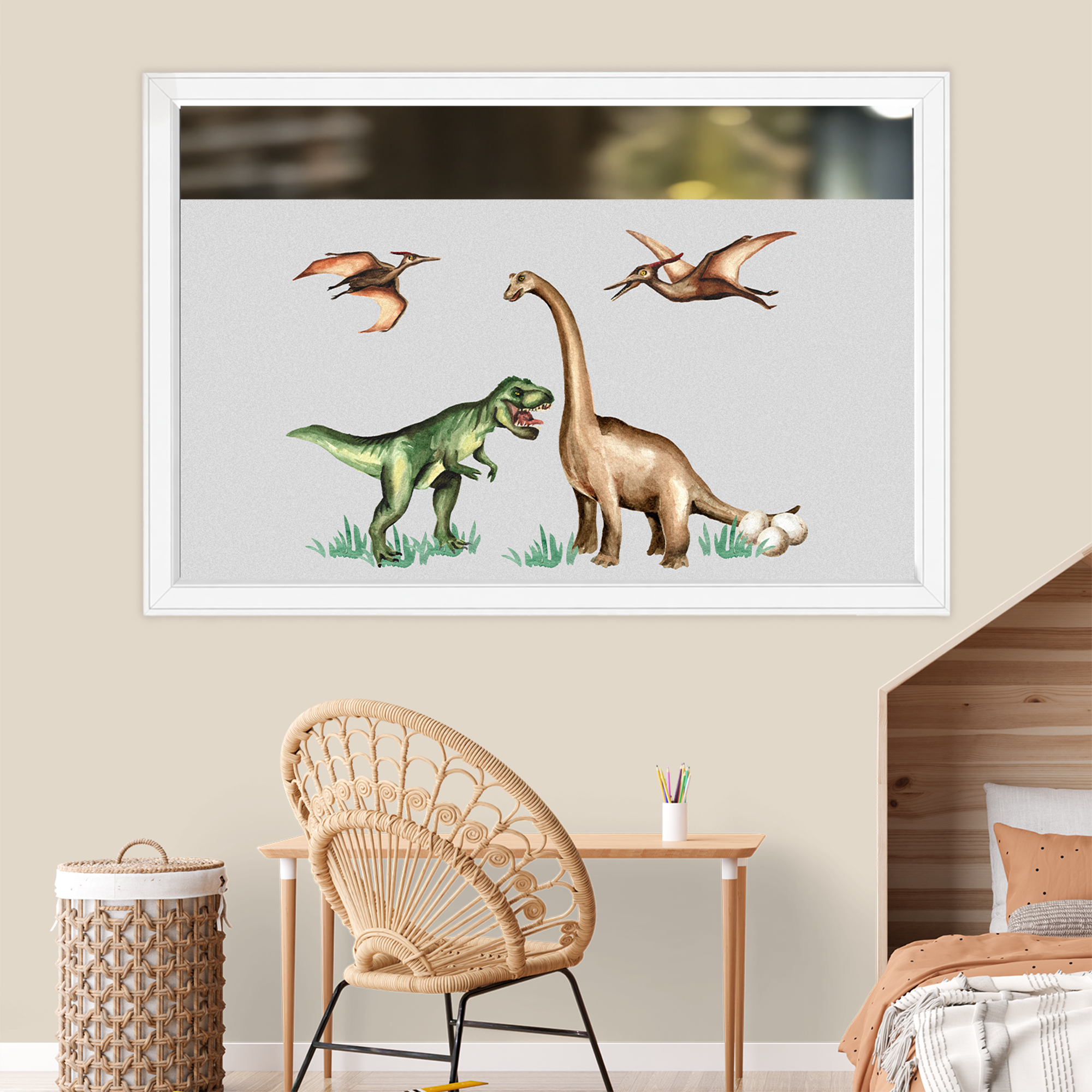 Fensterfolie Dinos