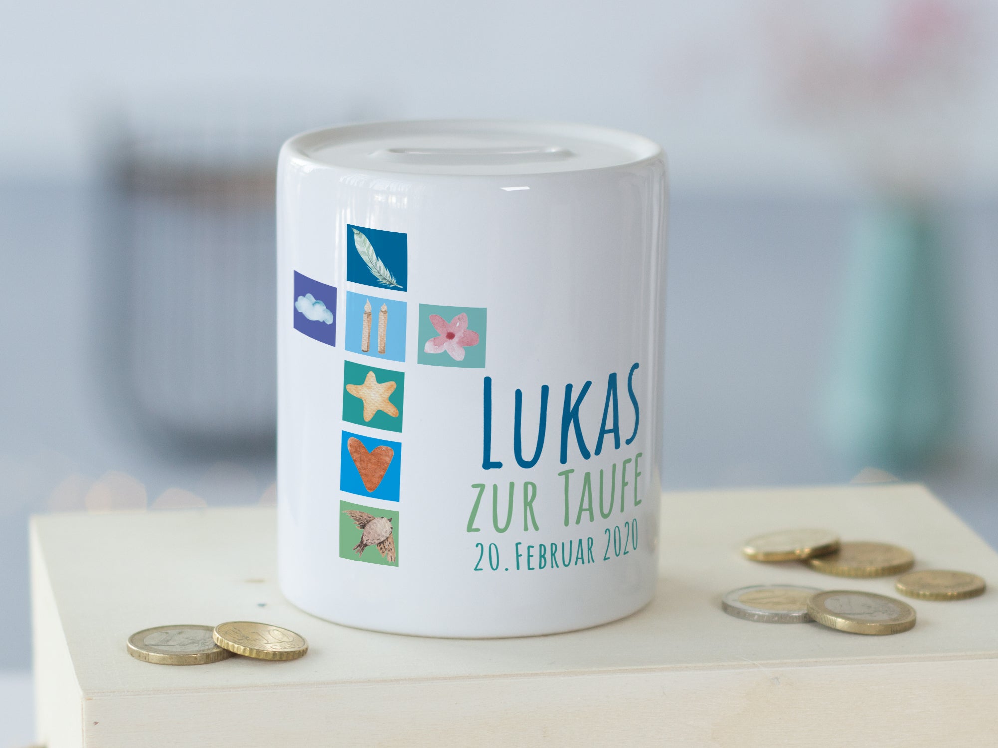 Spardose zur Taufe