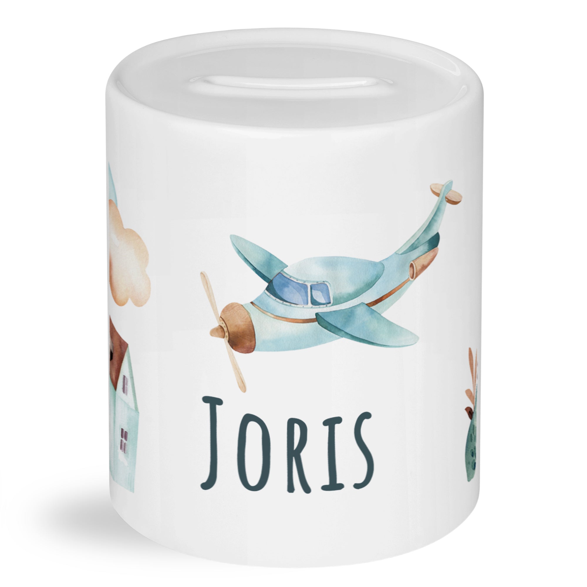 Spardose Flugzeug - Ein Abenteuer für kleine Sparfüchse