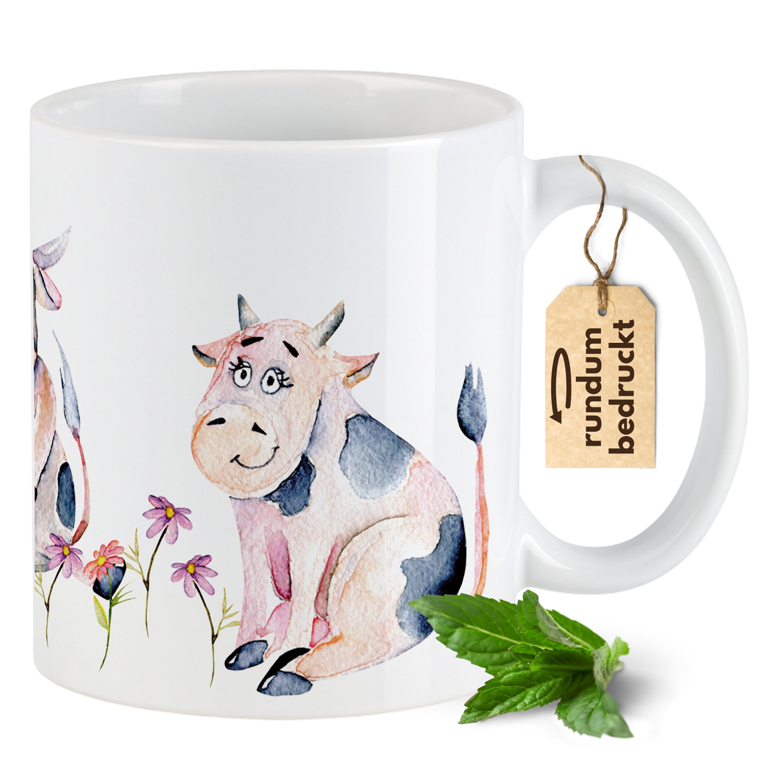Tasse lustige Kühe