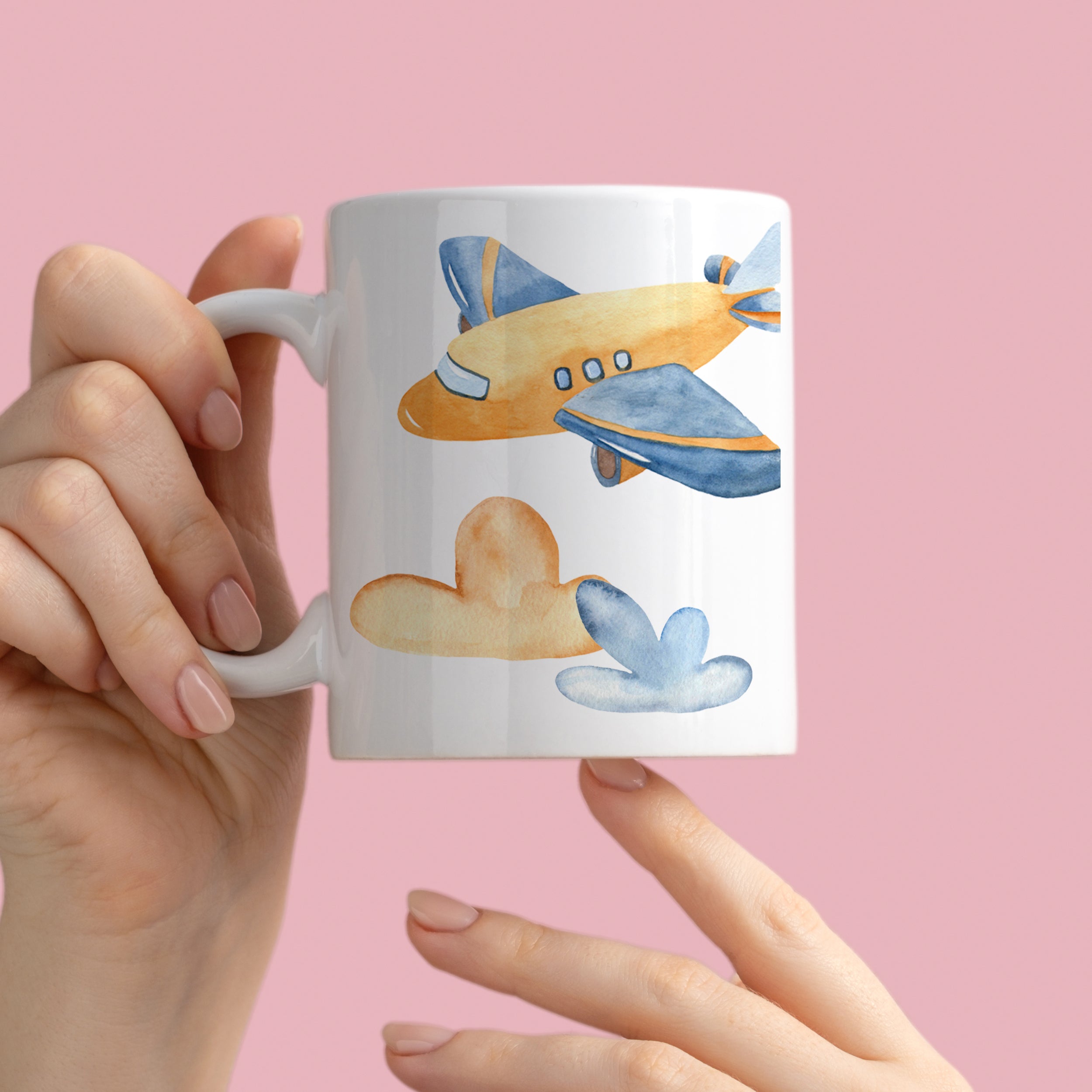 Tasse mit Flugzeugen