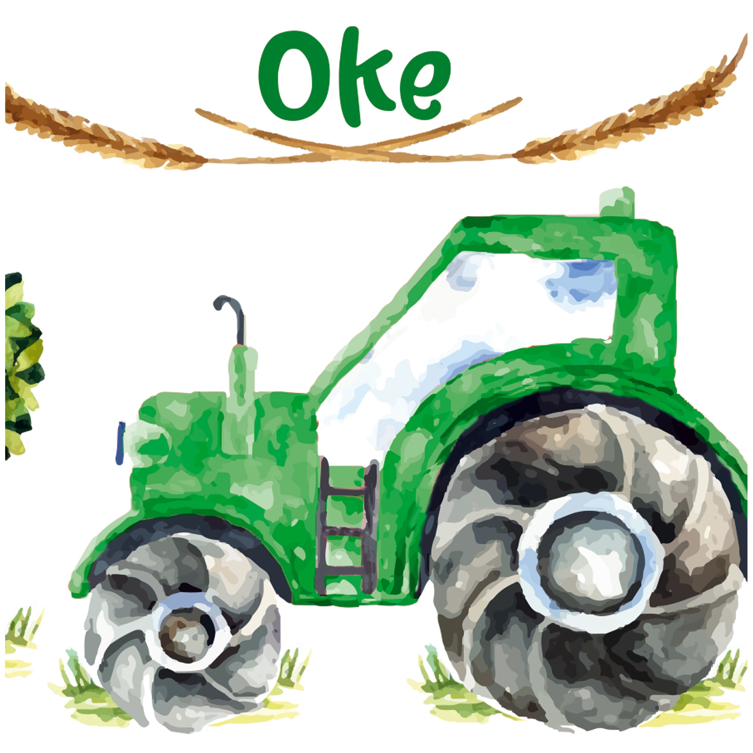 Spardose Traktor in grün